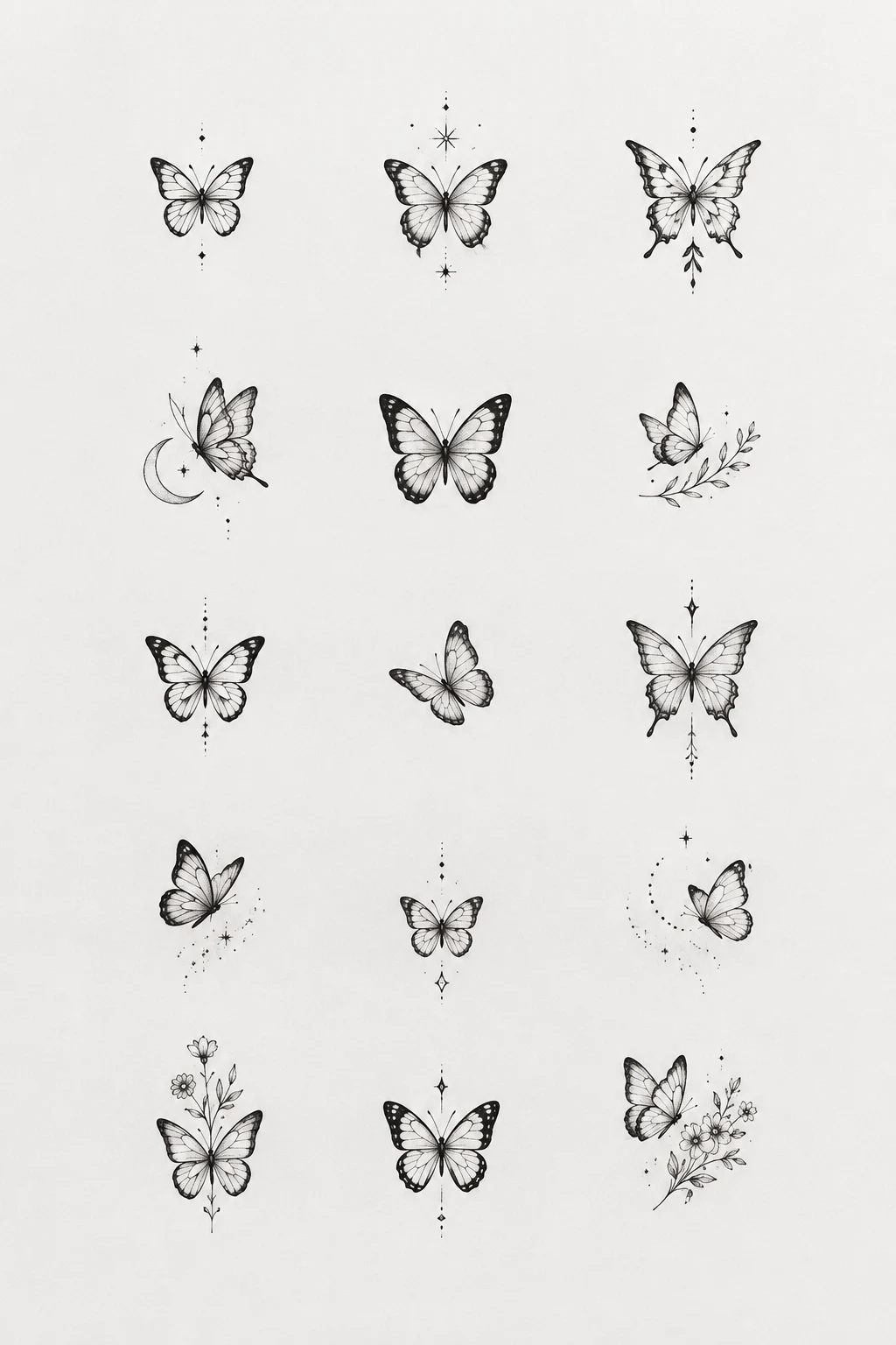 Tiny Butterfly Tattoo Collection — butterfly tattoo style outfit