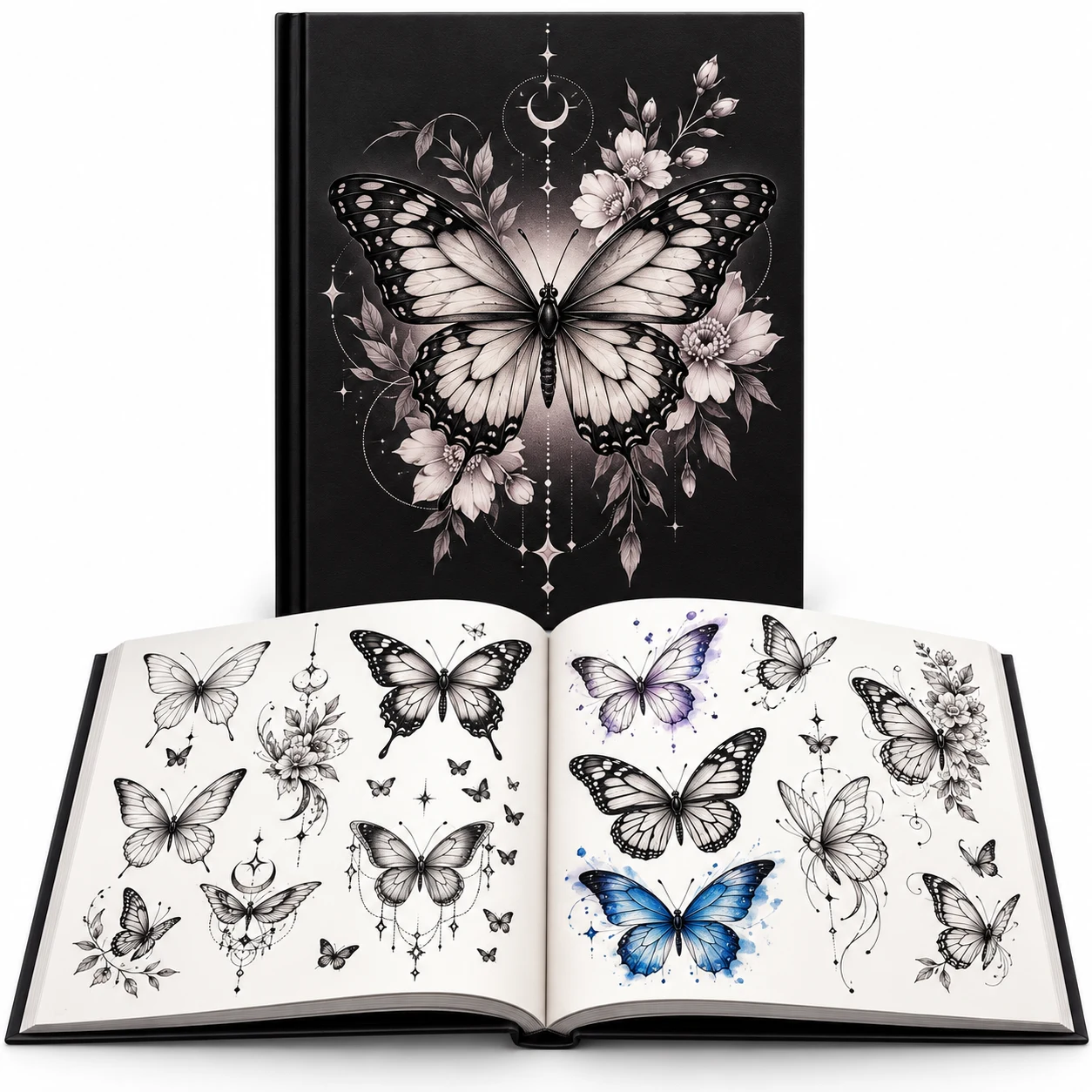 Butterfly Tattoo Designs: Tattoo Flash Book for Artists and Enthusiasts