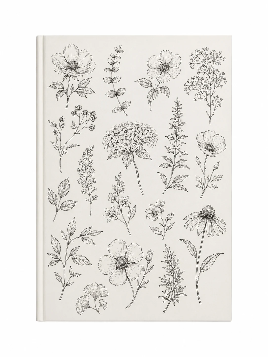 Botanical Line Drawing: 200 Florals and Plants for Artists