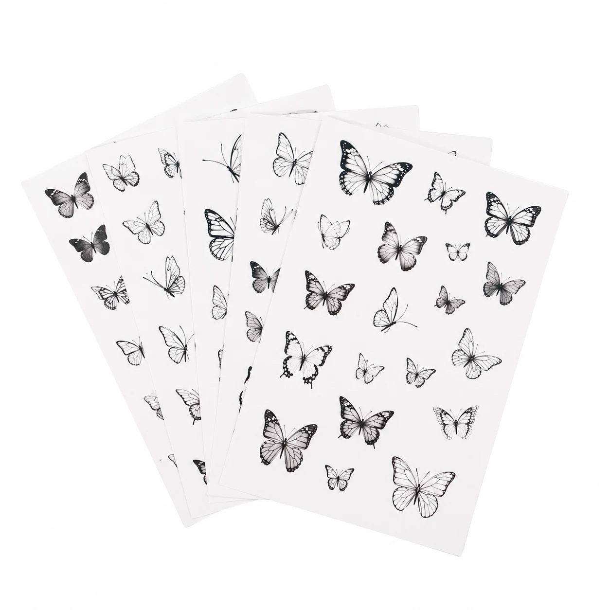 Butterfly Temporary Tattoo Stickers Small Minimalist Assorted Pack