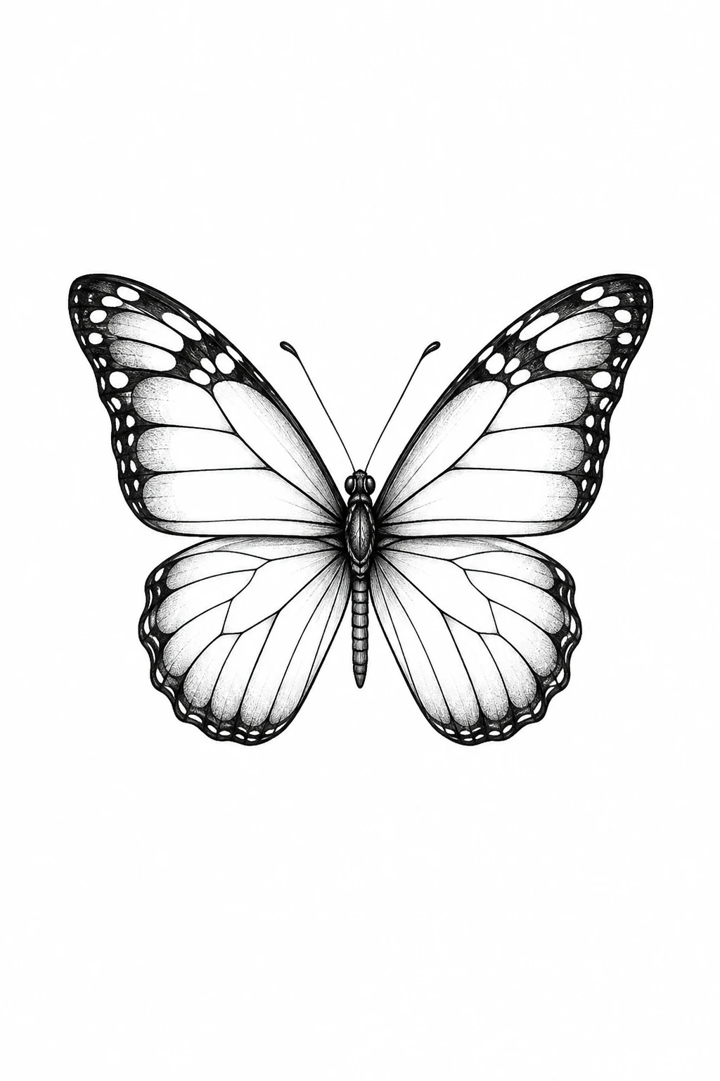 Butterfly Tattoo Simple Stencil — butterfly tattoo simple style outfit