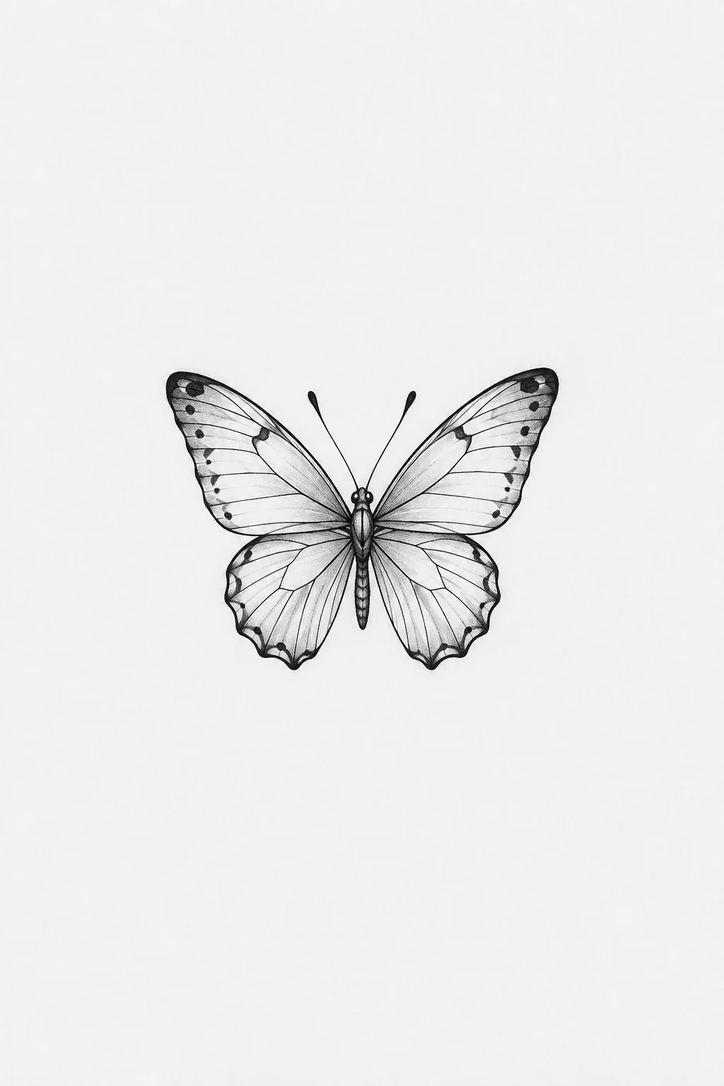 Minimalist Butterfly Tattoo Stencil for Tiny Placements — butterfly tattoo stencil style outfit