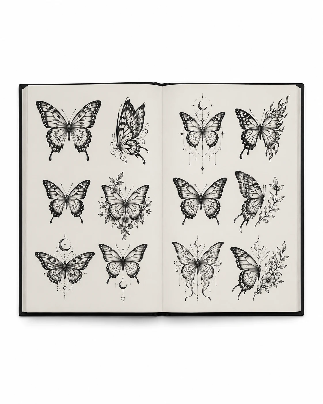 Butterfly Tattoo Flash Design Book