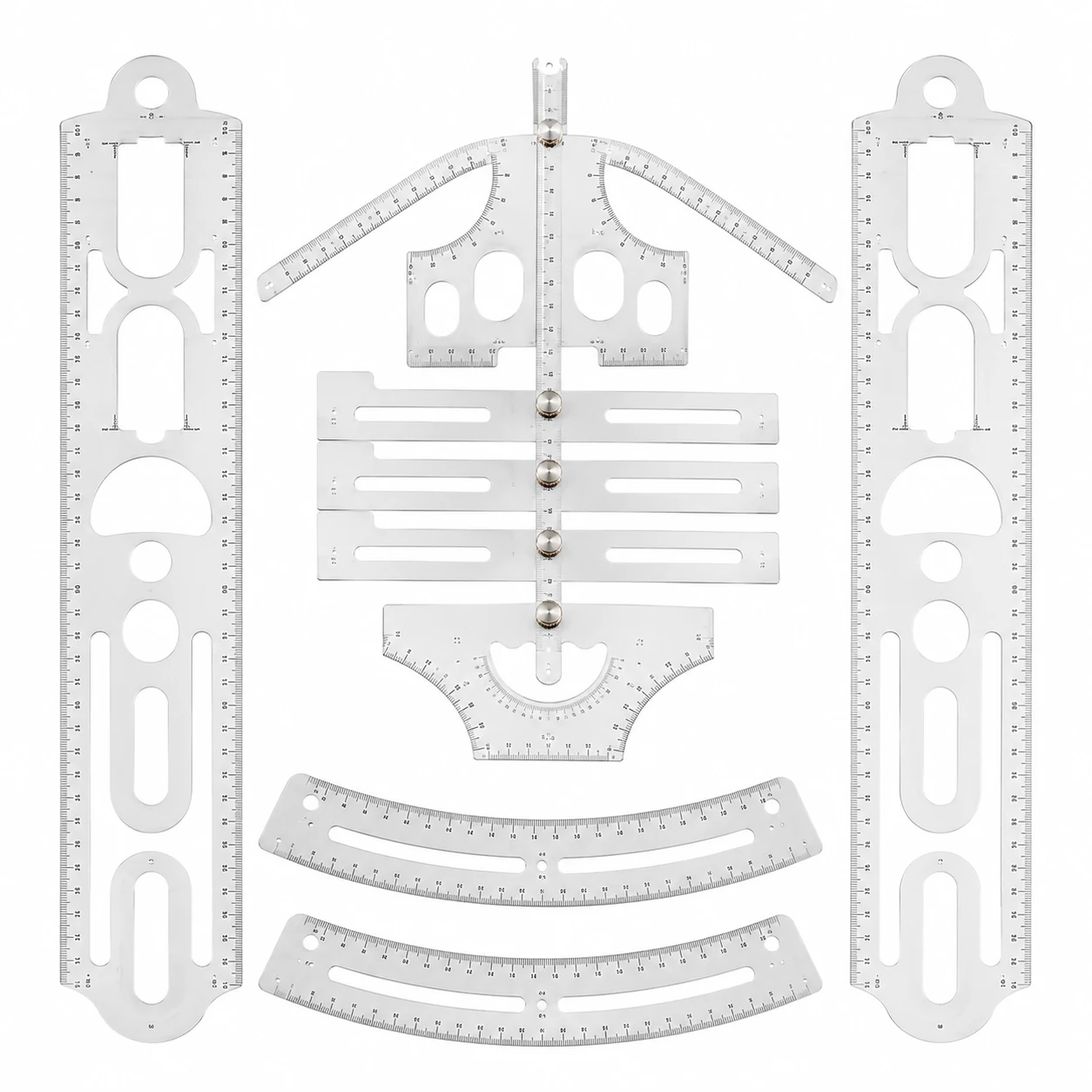 Tattoo Measuring Ruler and Positioning Tool Set
