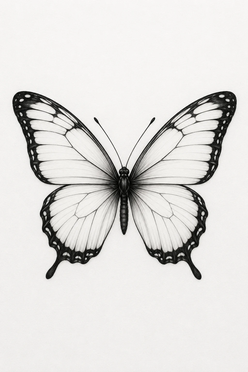 White Butterfly With Black Outline — butterfly tattoo wrist style outfit