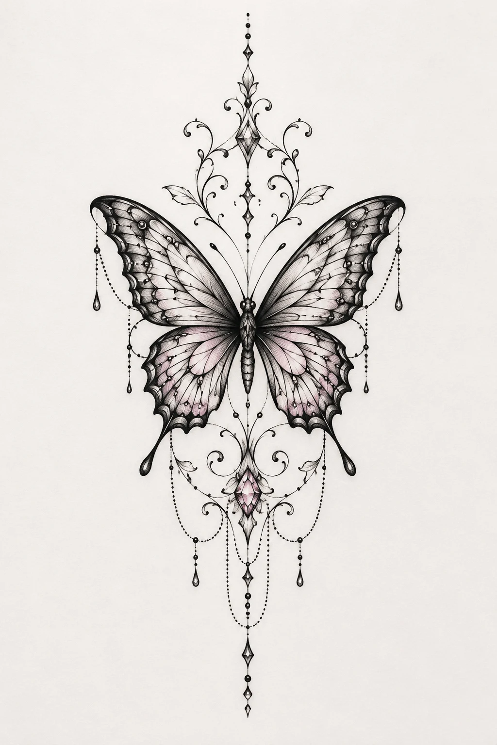 Ornamental Butterfly Wrist Tattoo — butterfly tattoo wrist style outfit