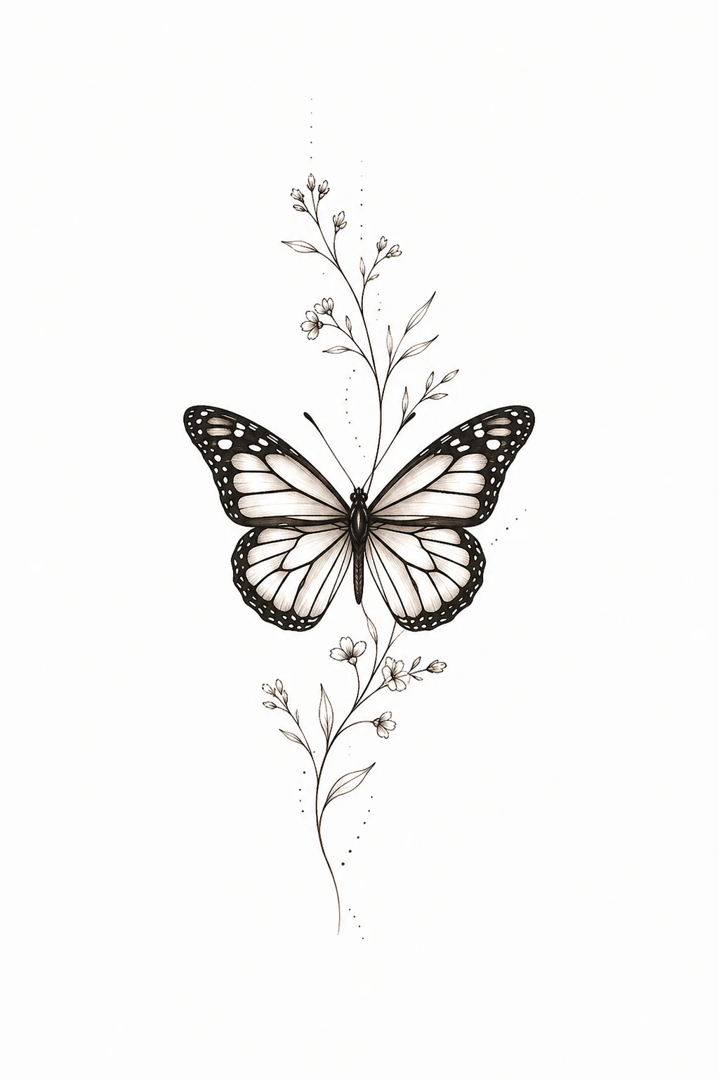 Minimalist Monarch Butterfly — butterfly tattoo wrist style outfit