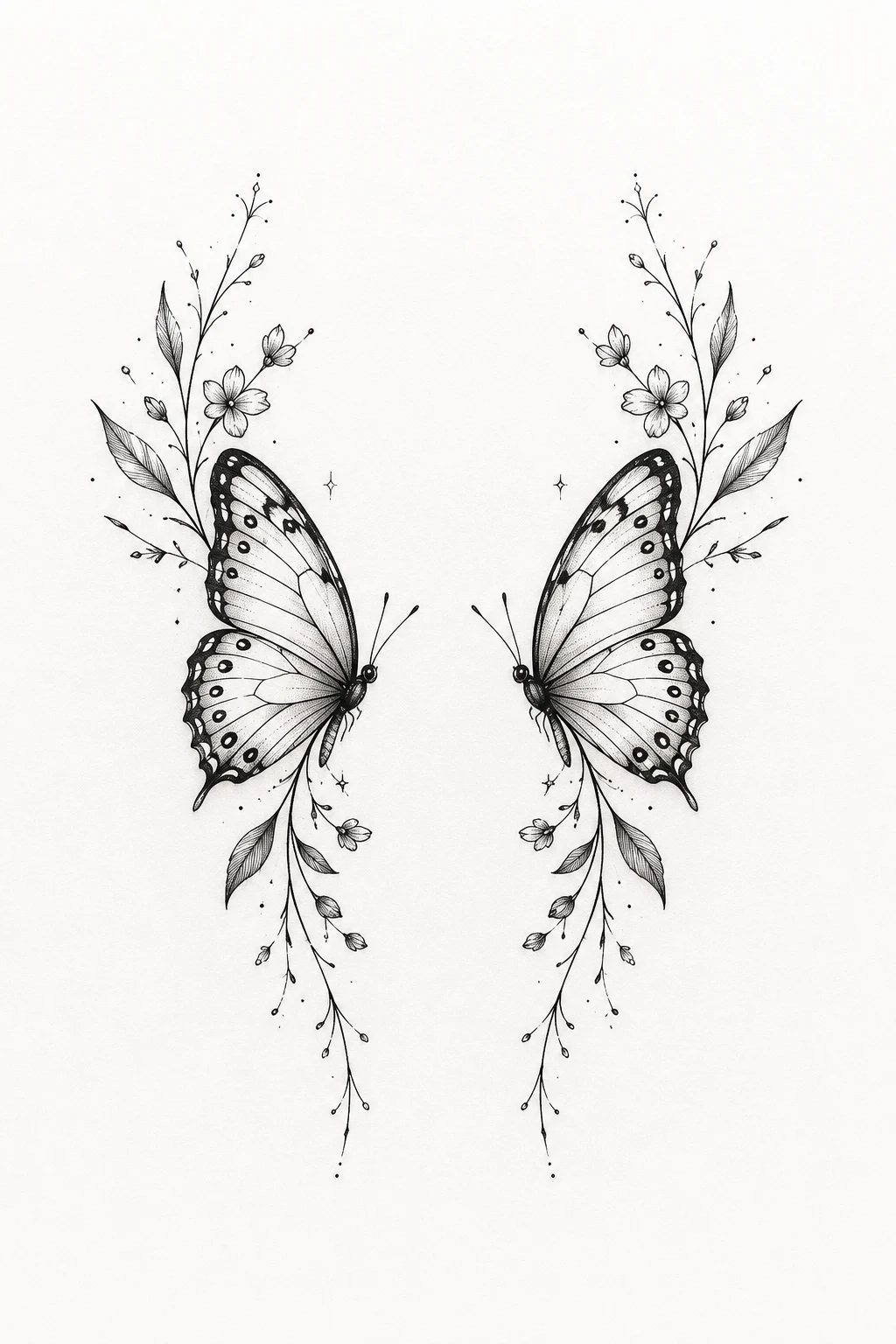 Matching Butterfly Wrist Tattoos — butterfly tattoo wrist style outfit