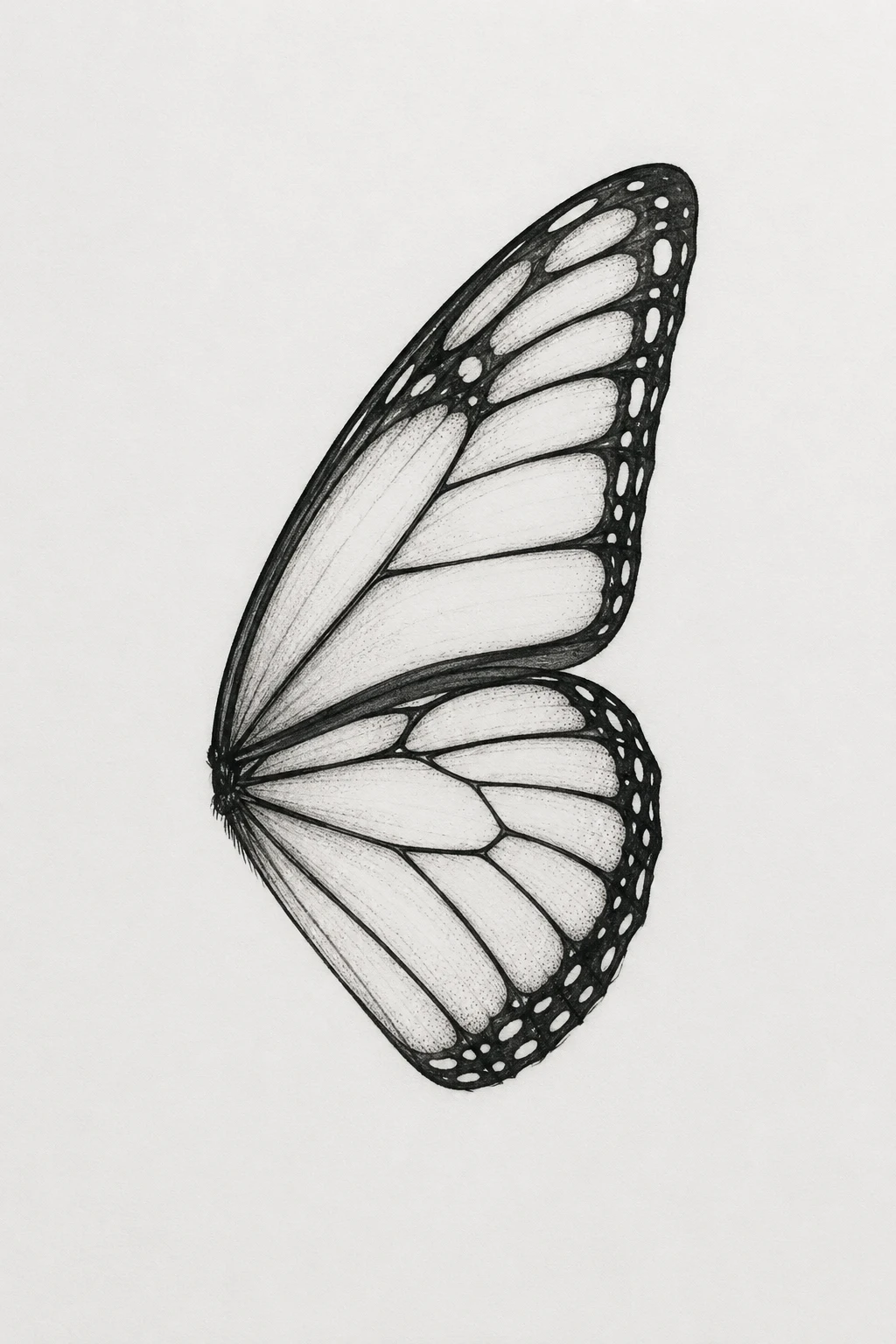 Minimalist Butterfly Wing Tattoo Stencil — butterfly wing tattoo style outfit