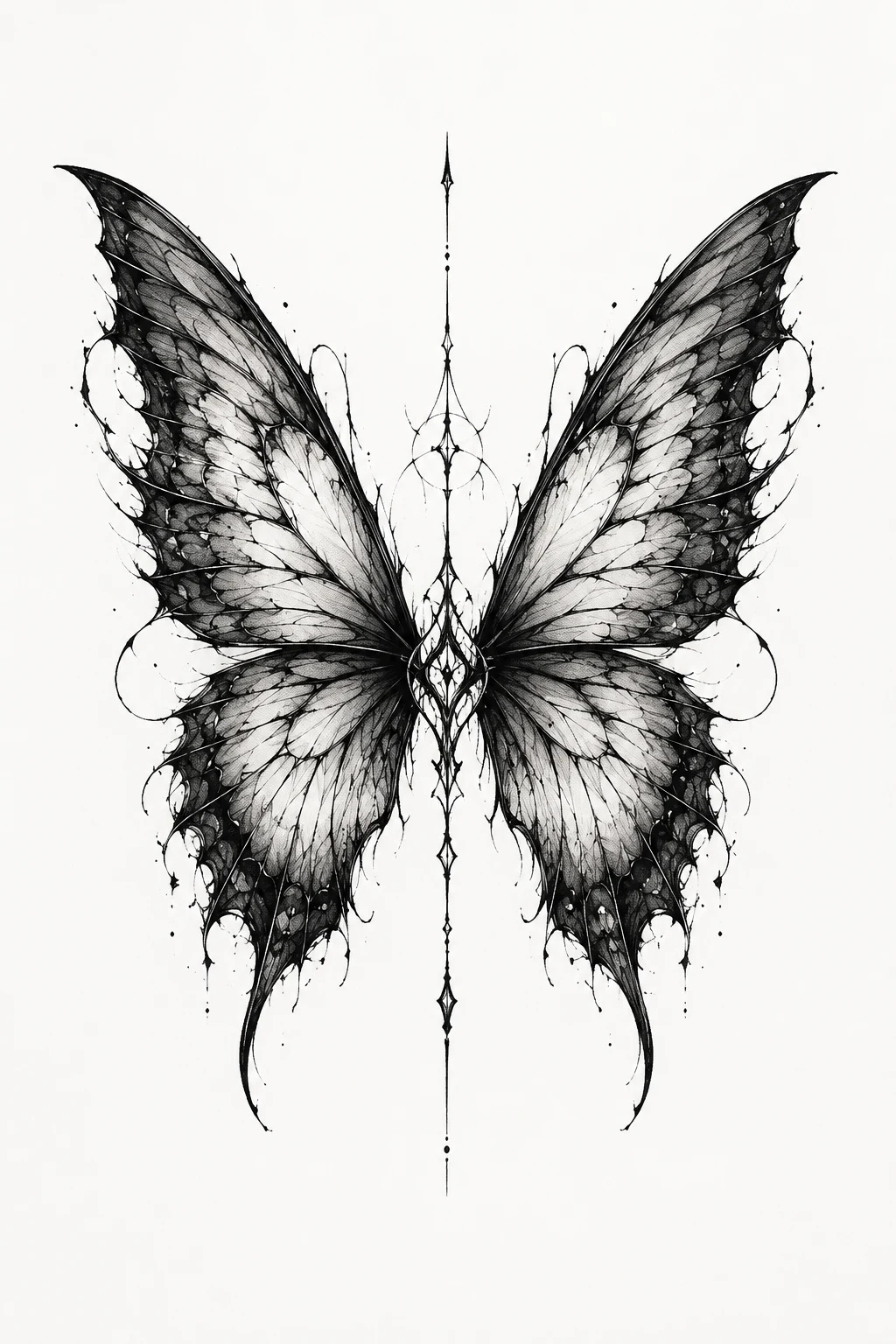 Butterfly Wings Tattoo for Men — butterfly wings tattoo style outfit