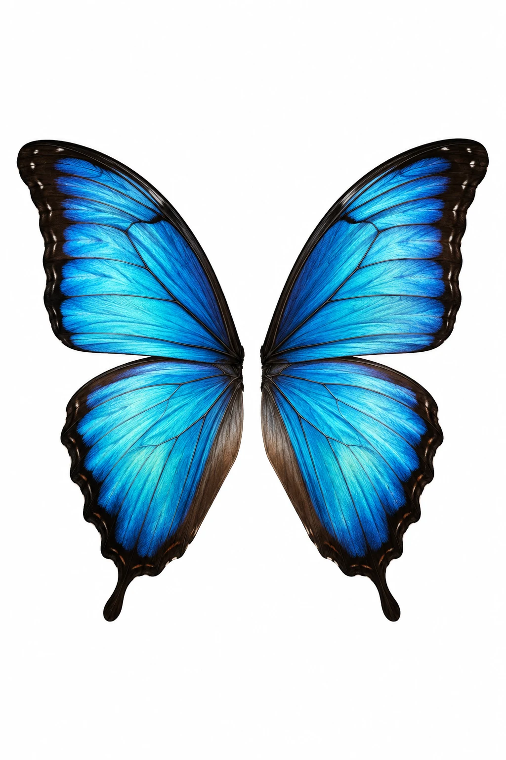 Realistic Blue Morpho Wings — butterfly wings tattoo style outfit