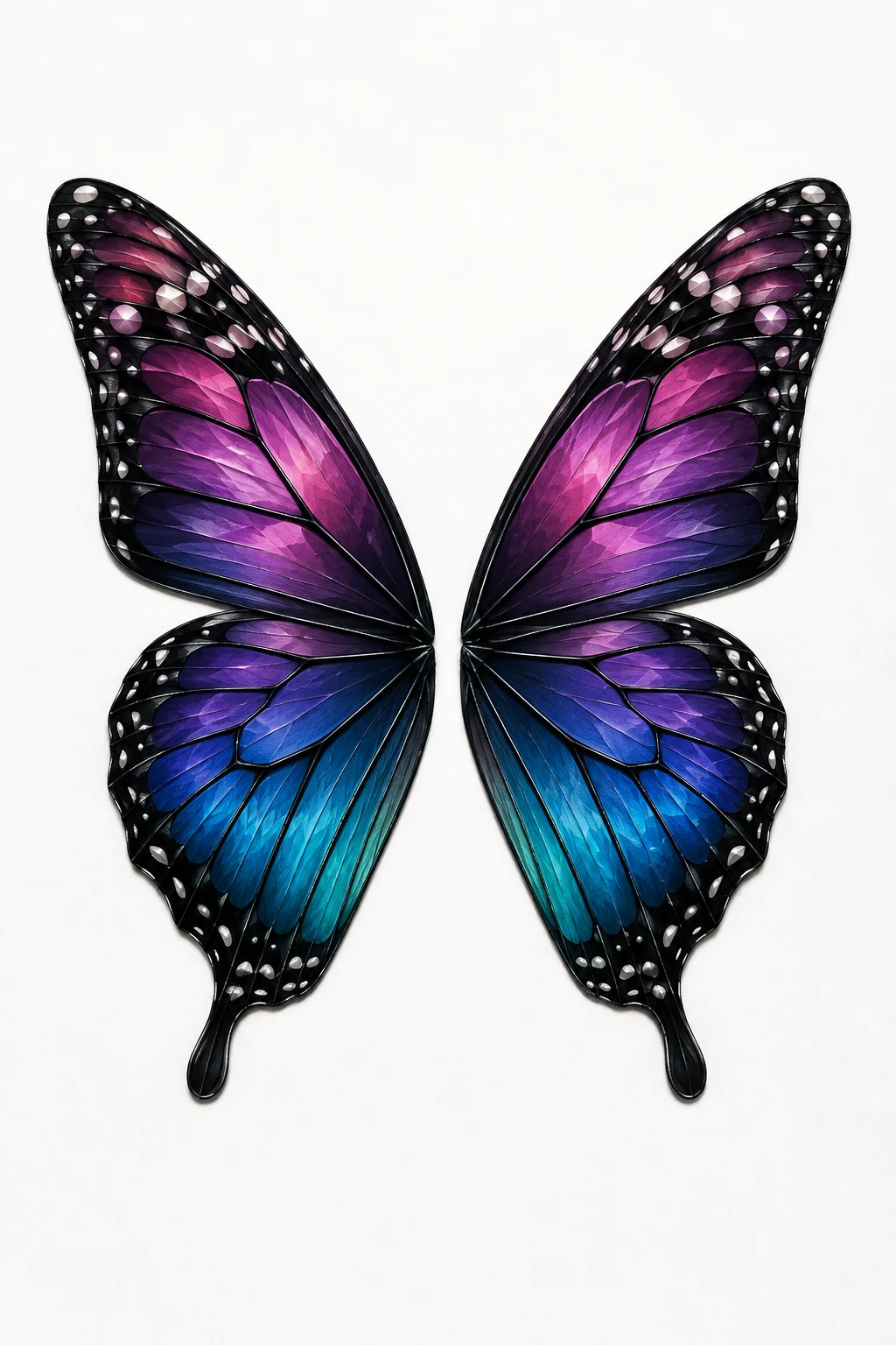 Jewel-Toned Monarch Wings — butterfly wings tattoo style outfit