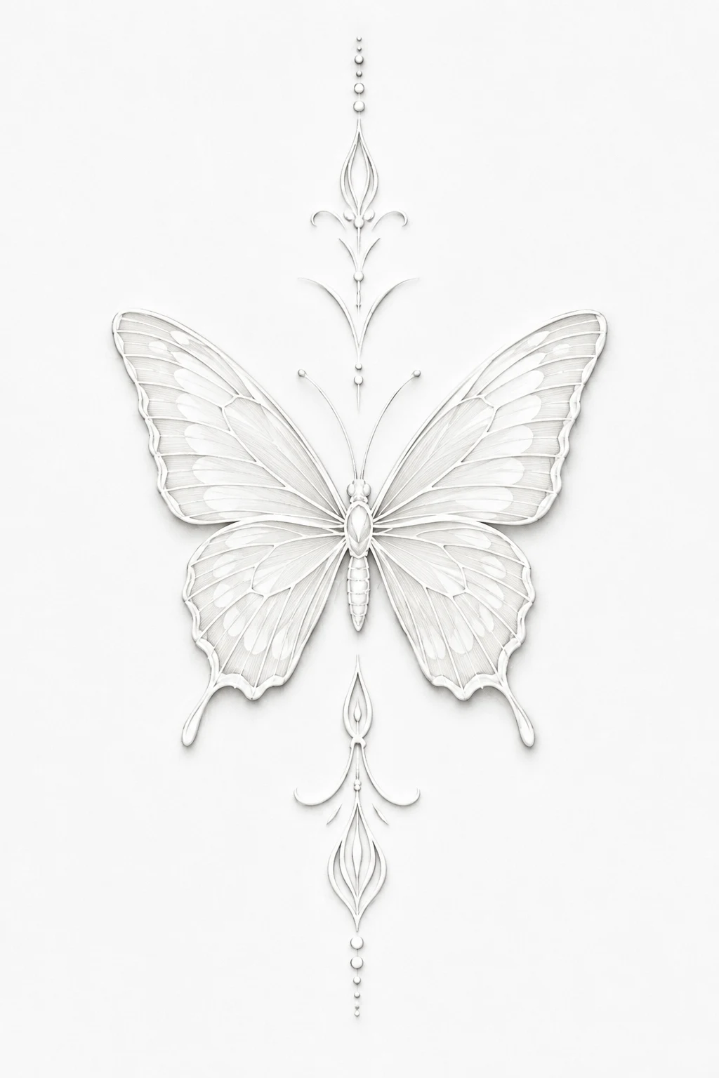 White Ink Butterfly — butterfly wrist tattoos style outfit