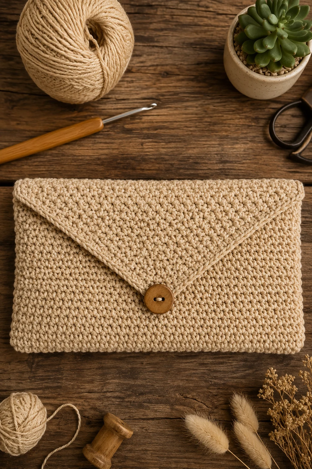 Envelope Clutch Sac Crochet — Clutch bag crochet style outfit