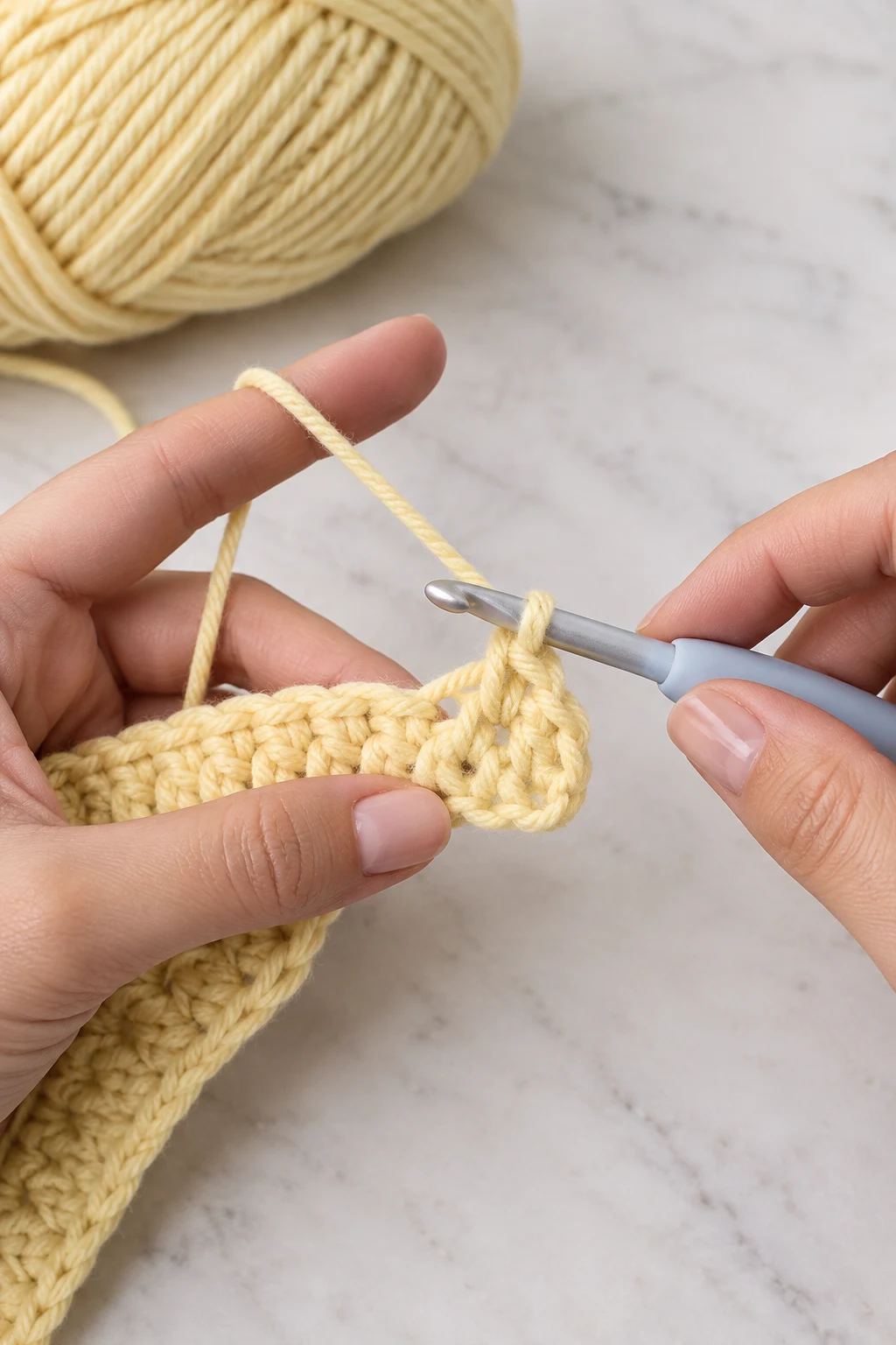 hands actively performing the
