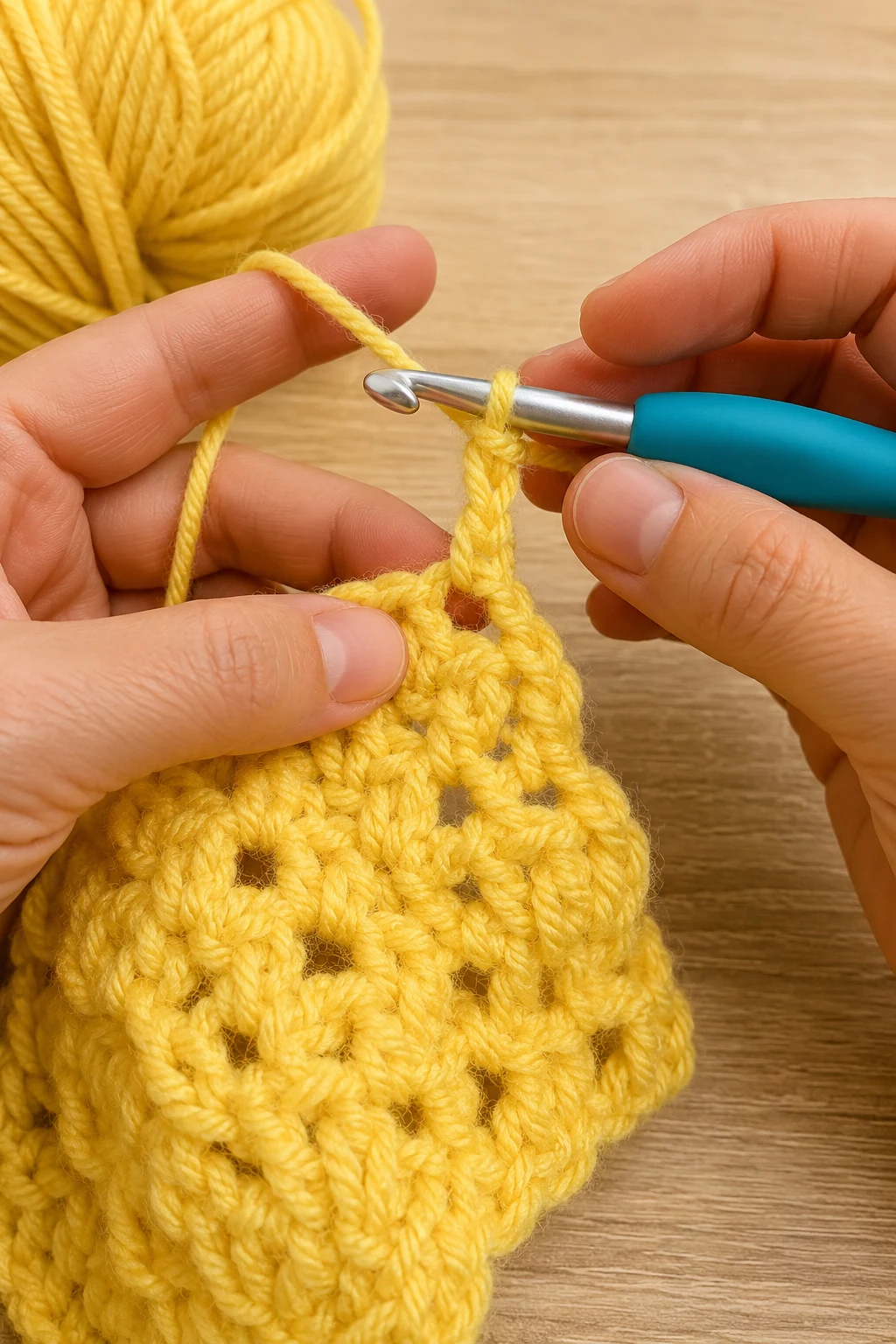 hands actively performing the