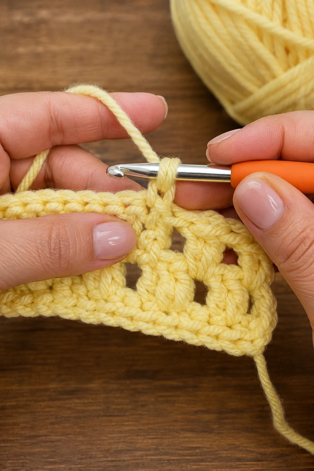 hands actively performing the