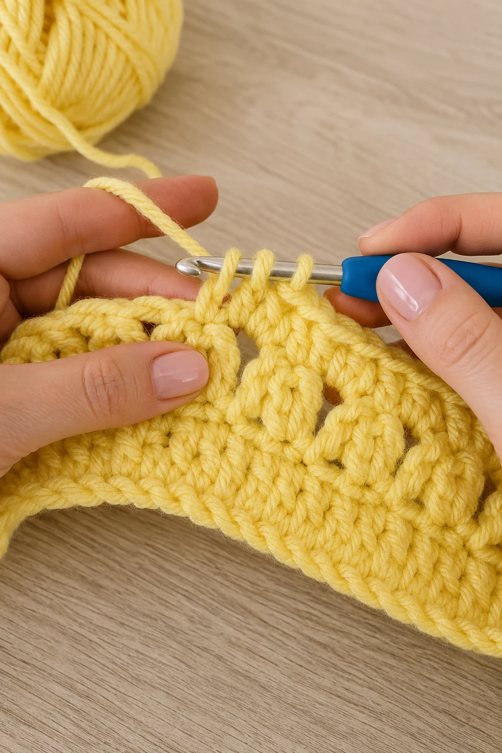 hands actively performing the
