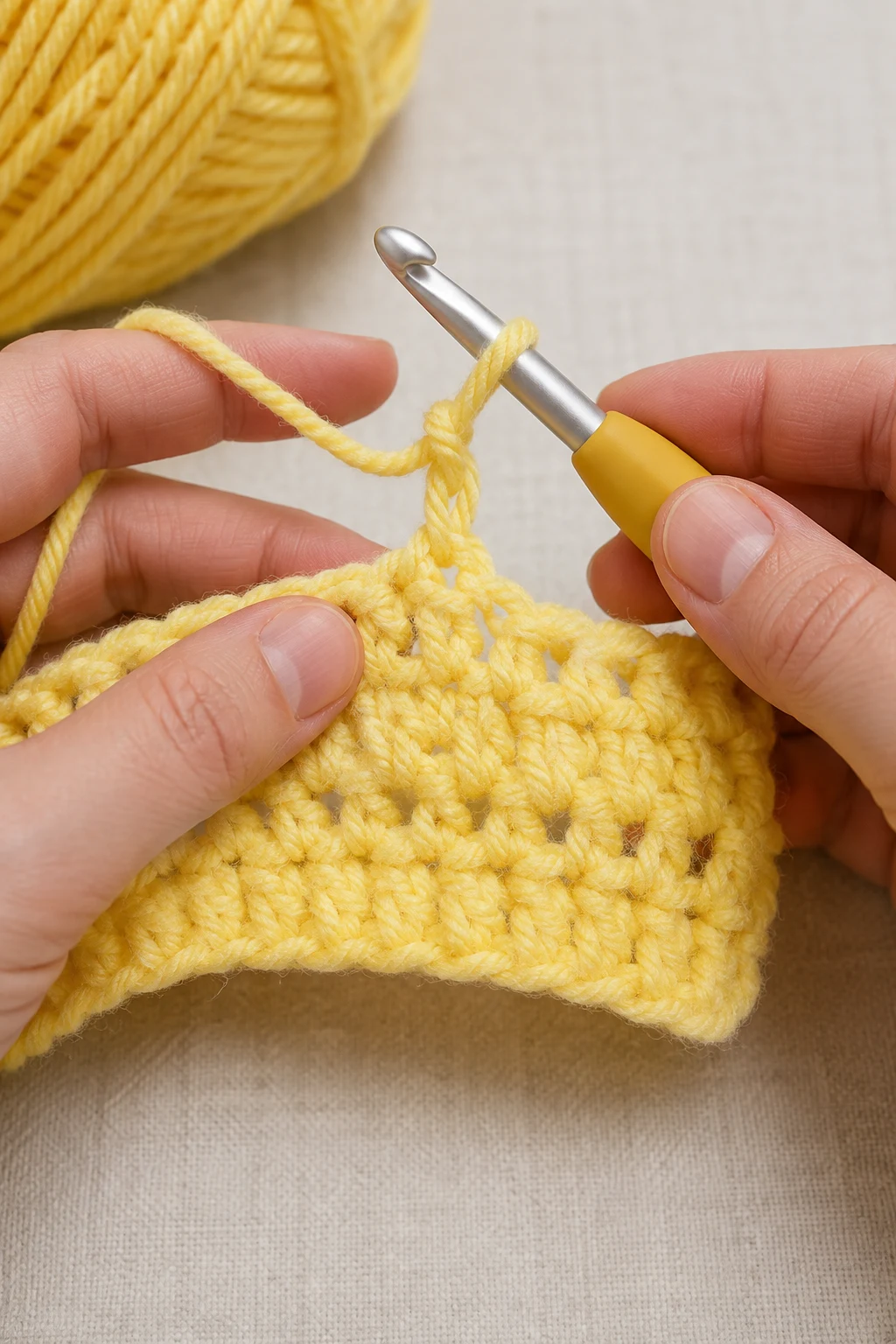 hands actively performing the