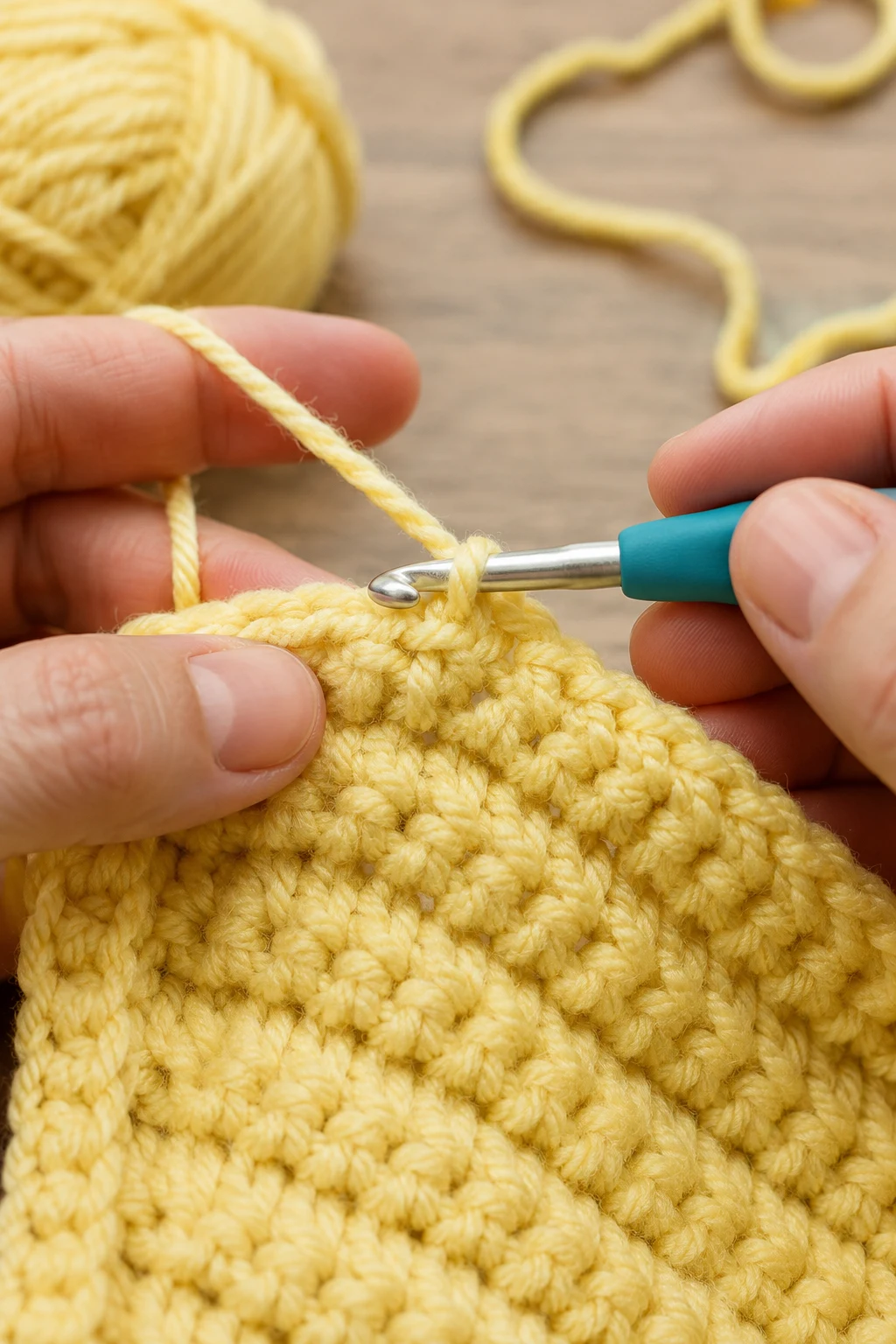hands actively performing the