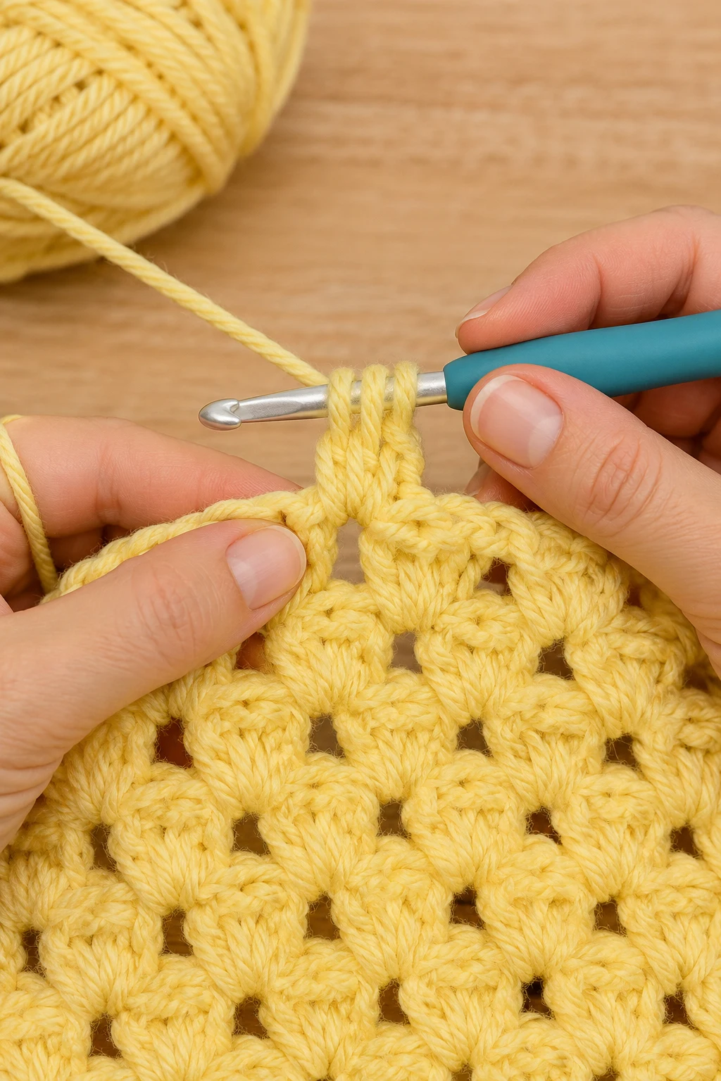 hands actively performing the