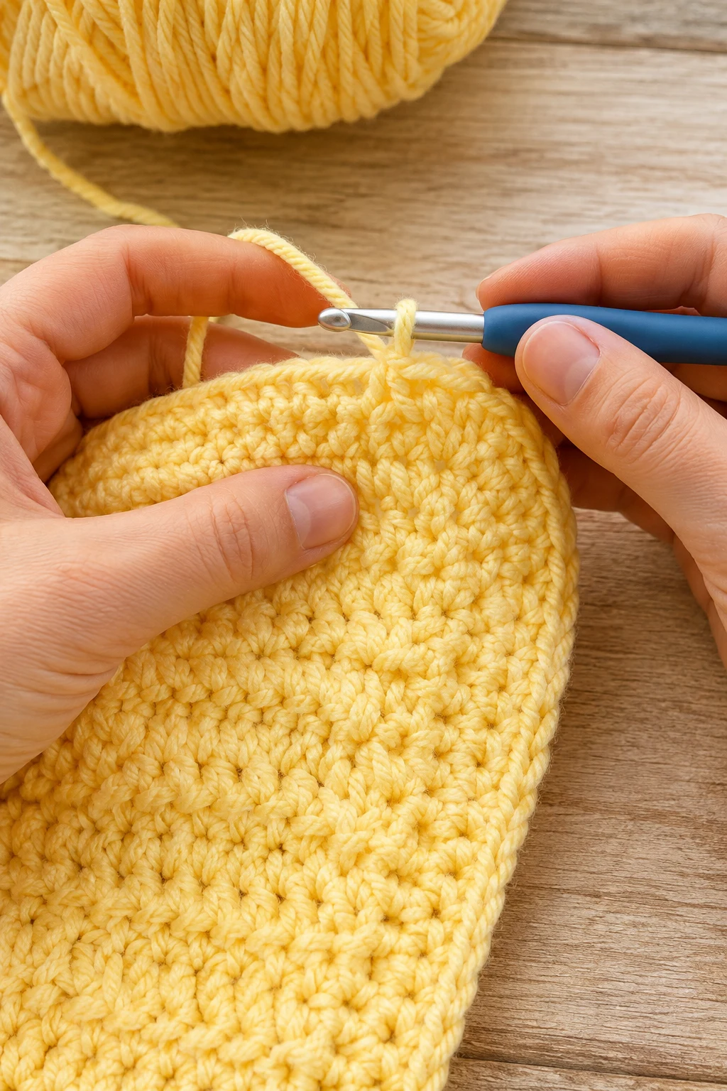 hands actively performing the
