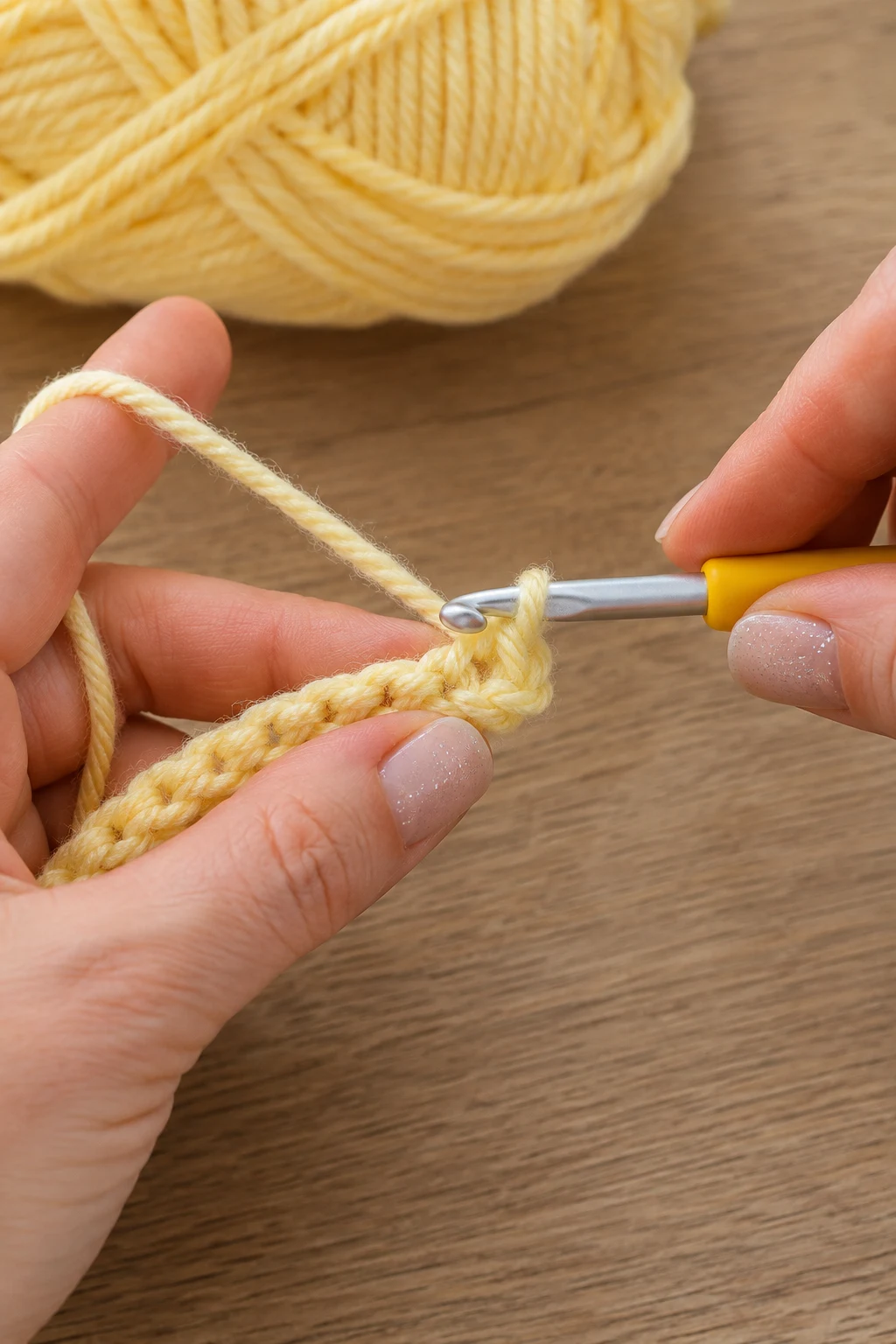 hands actively performing the