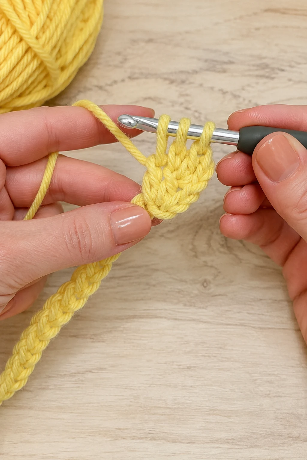 hands actively performing the