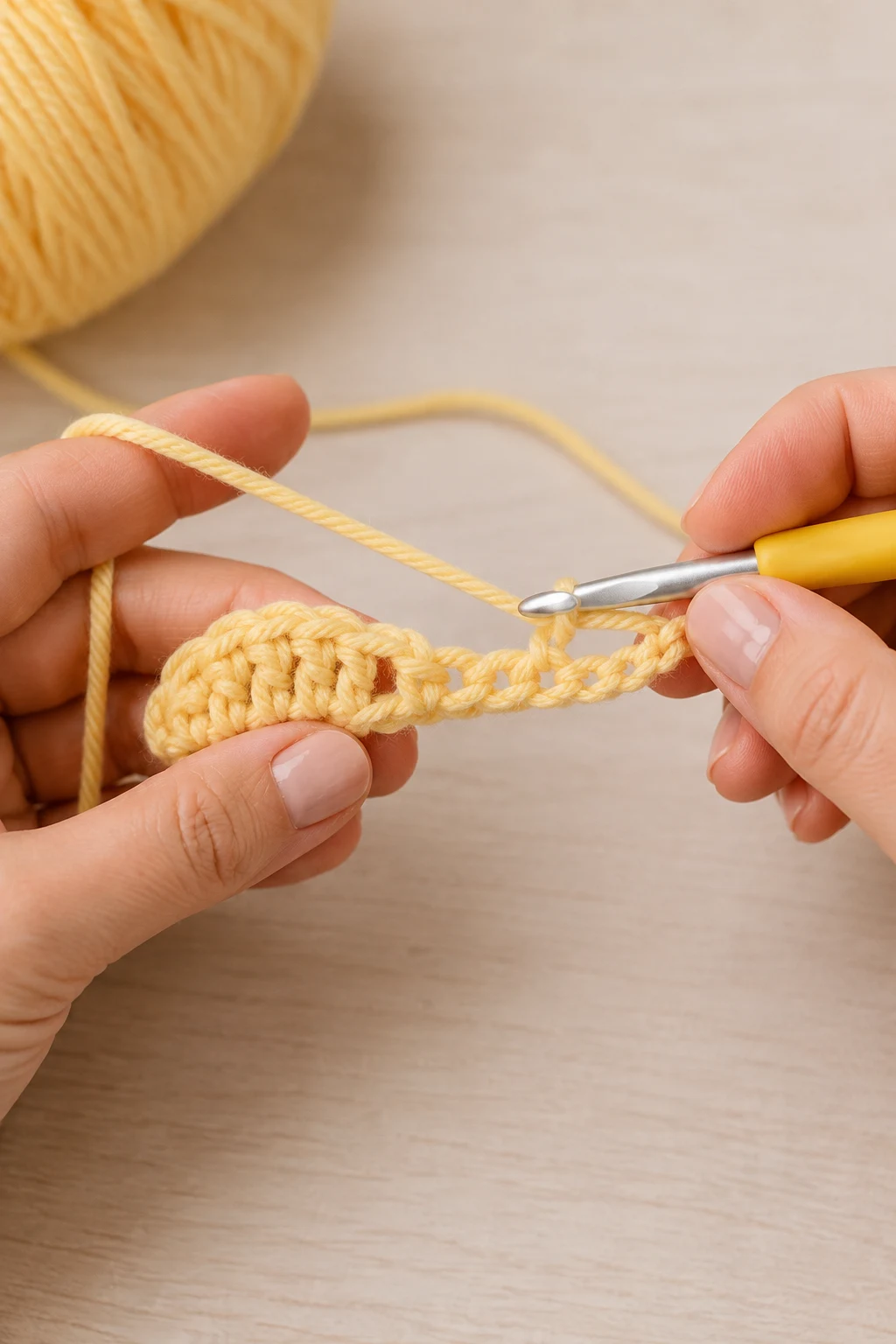 hands actively performing the