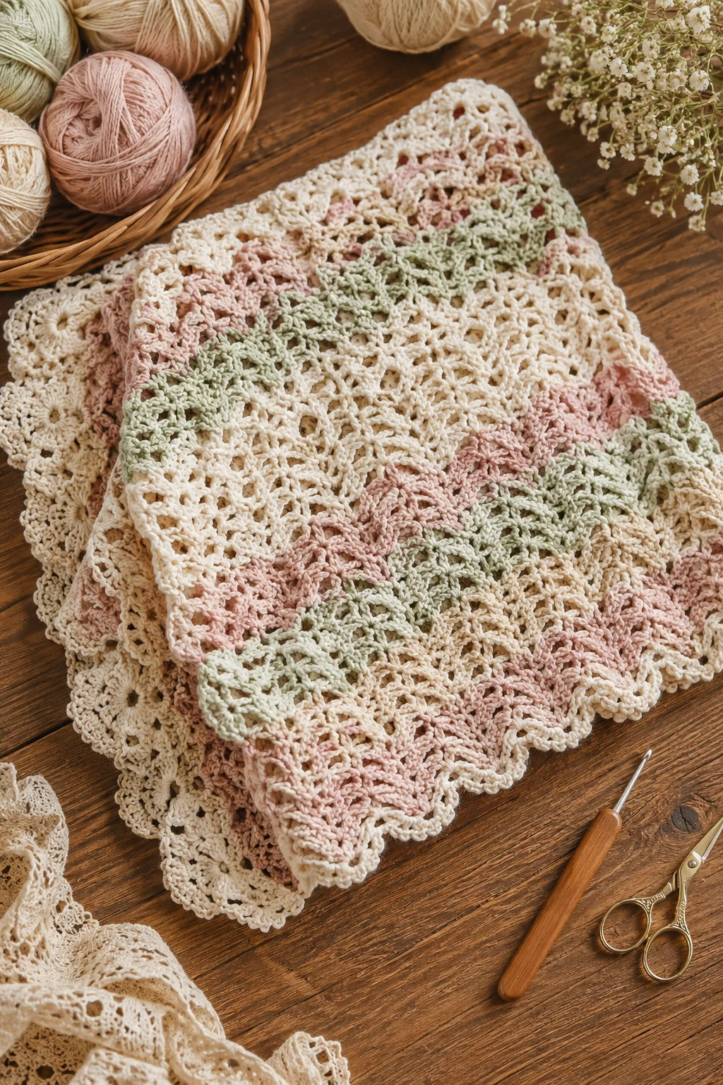 Heirloom Lace Crochet Baby Blanket — crochet baby blanket ideas style outfit