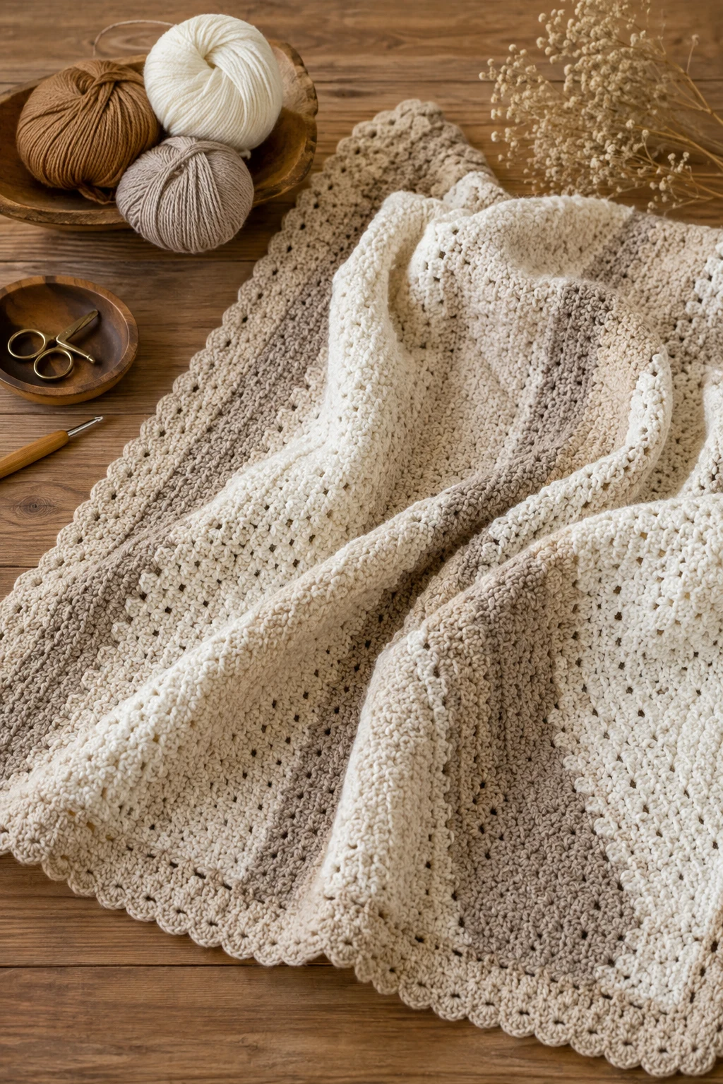 Neutral Crochet Baby Blanket Ideas With a Designer Feel — crochet baby blanket ideas style outfit