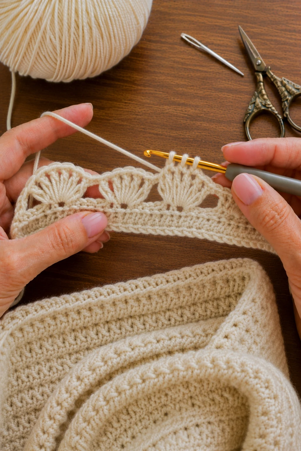 hands actively performing the