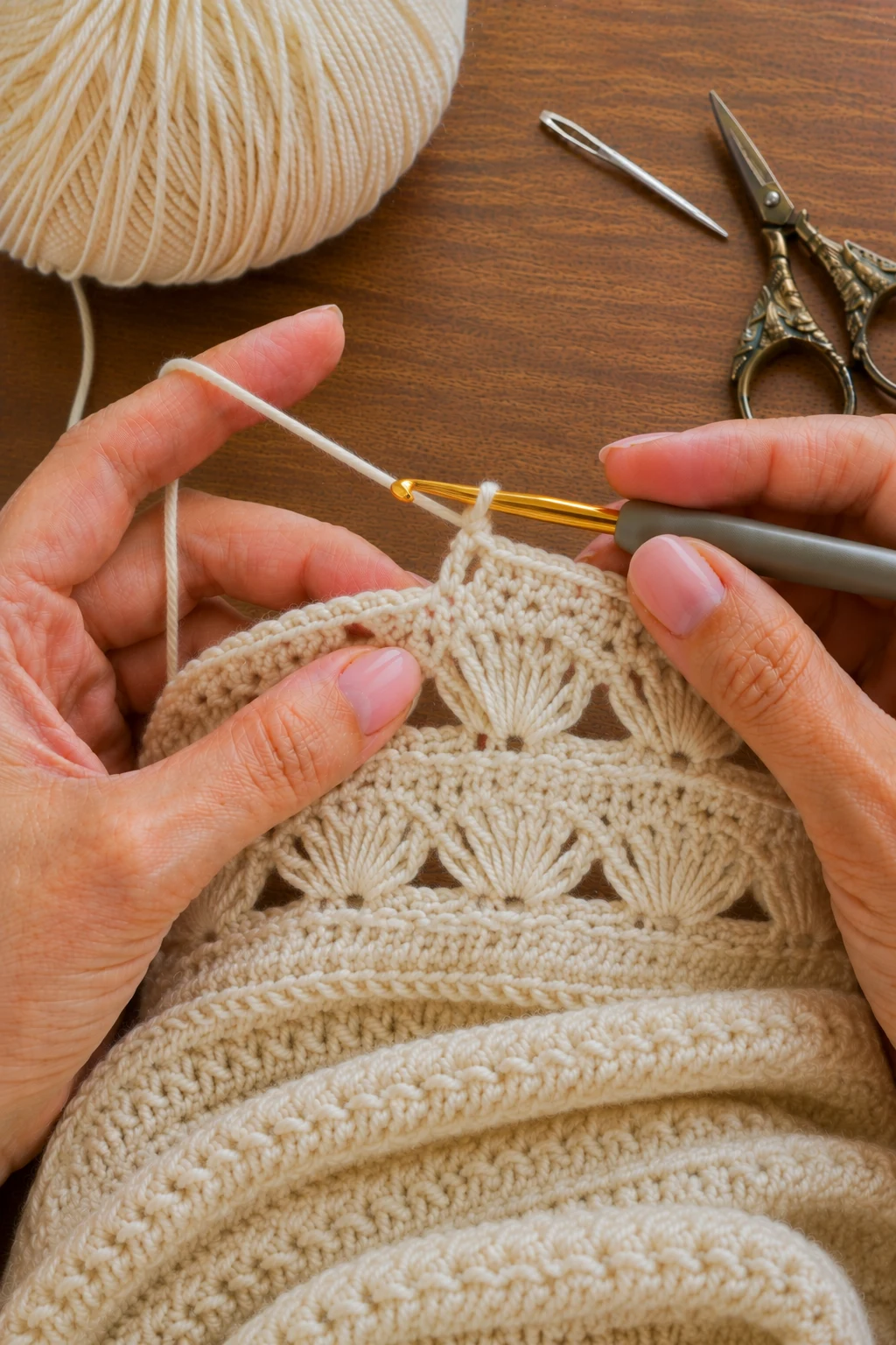 hands actively performing the