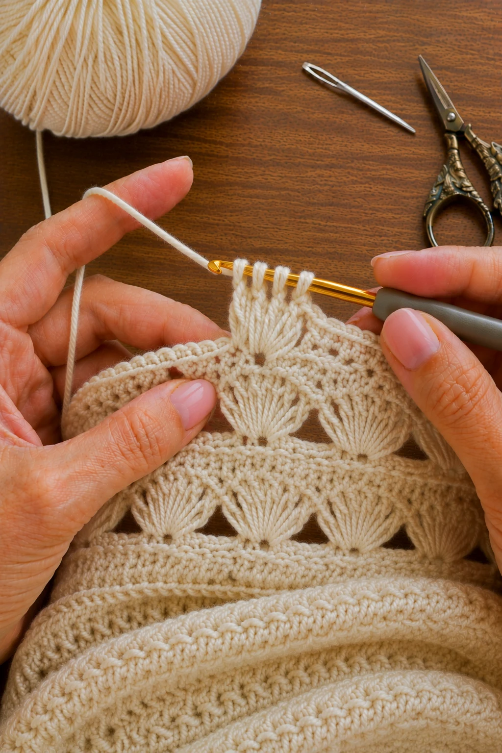 hands actively performing the