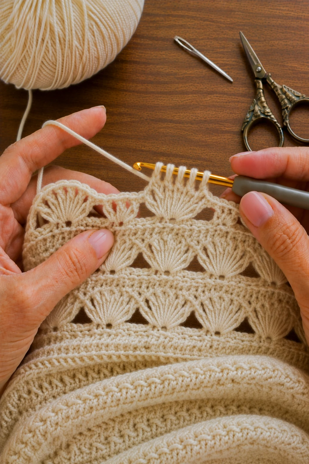 hands actively performing the