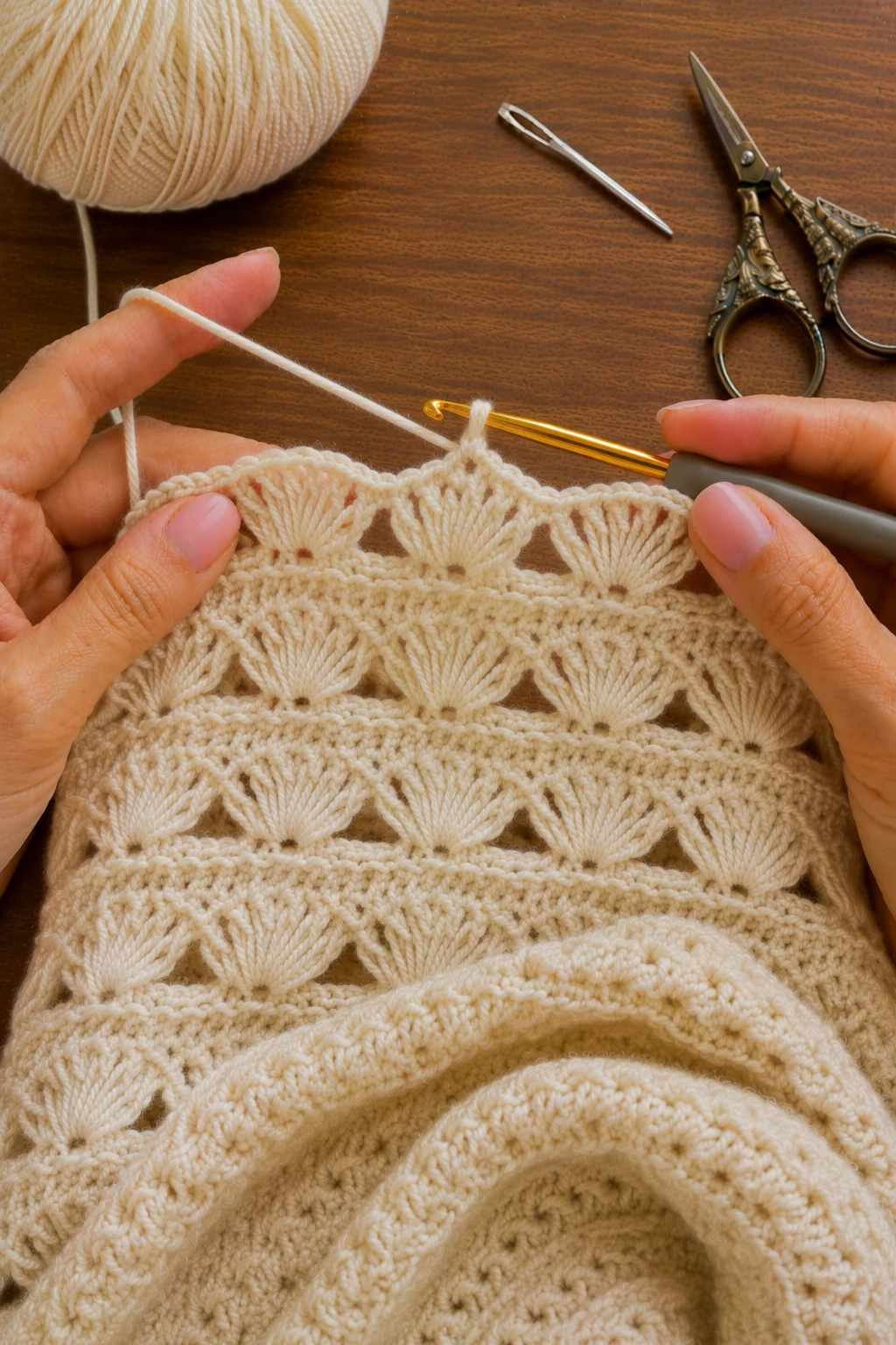 hands actively performing the