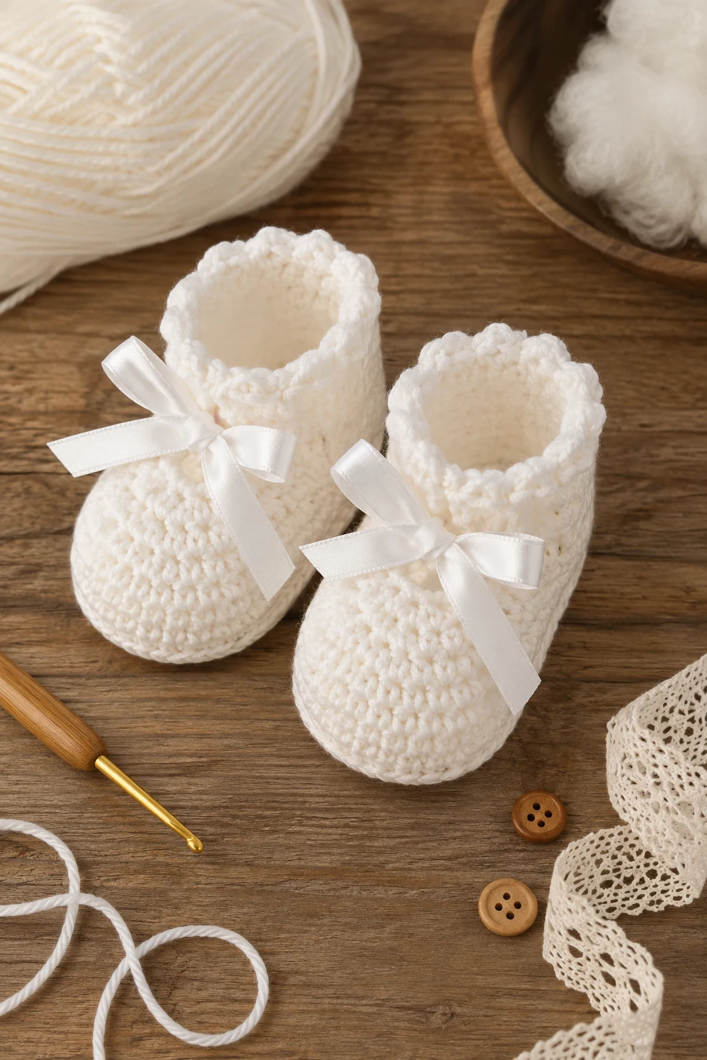 Classic White Crochet Baby Booties for Every Occasion — crochet baby booties style outfit