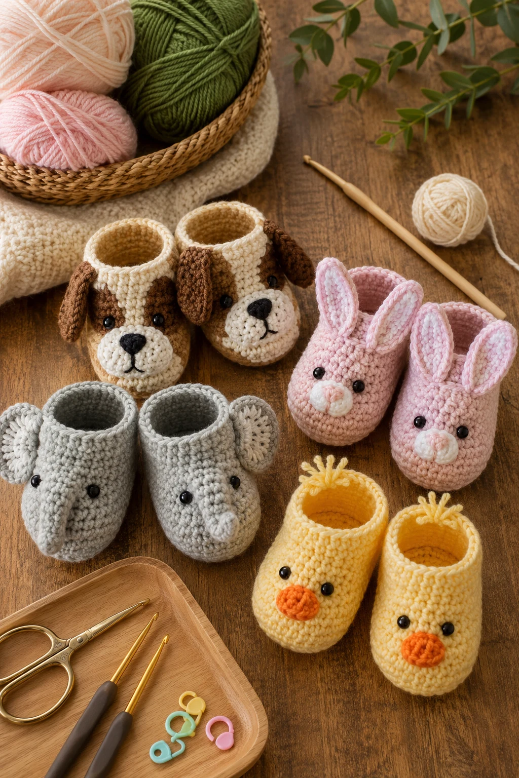 Animal-Inspired Crochet Baby Booties Everyone Smiles At — crochet baby booties style outfit