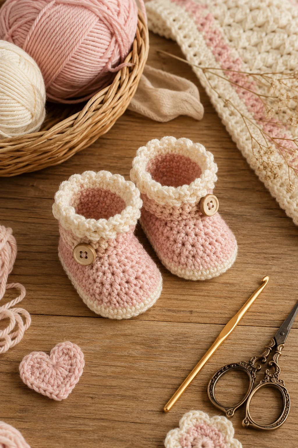 Cozy Crochet Baby Booties for 0–3 Months — crochet baby booties style outfit