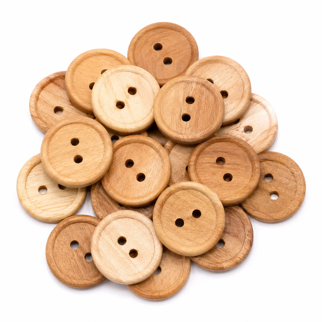 Wooden Craft Buttons 15mm for Baby Sweaters and Cardigans