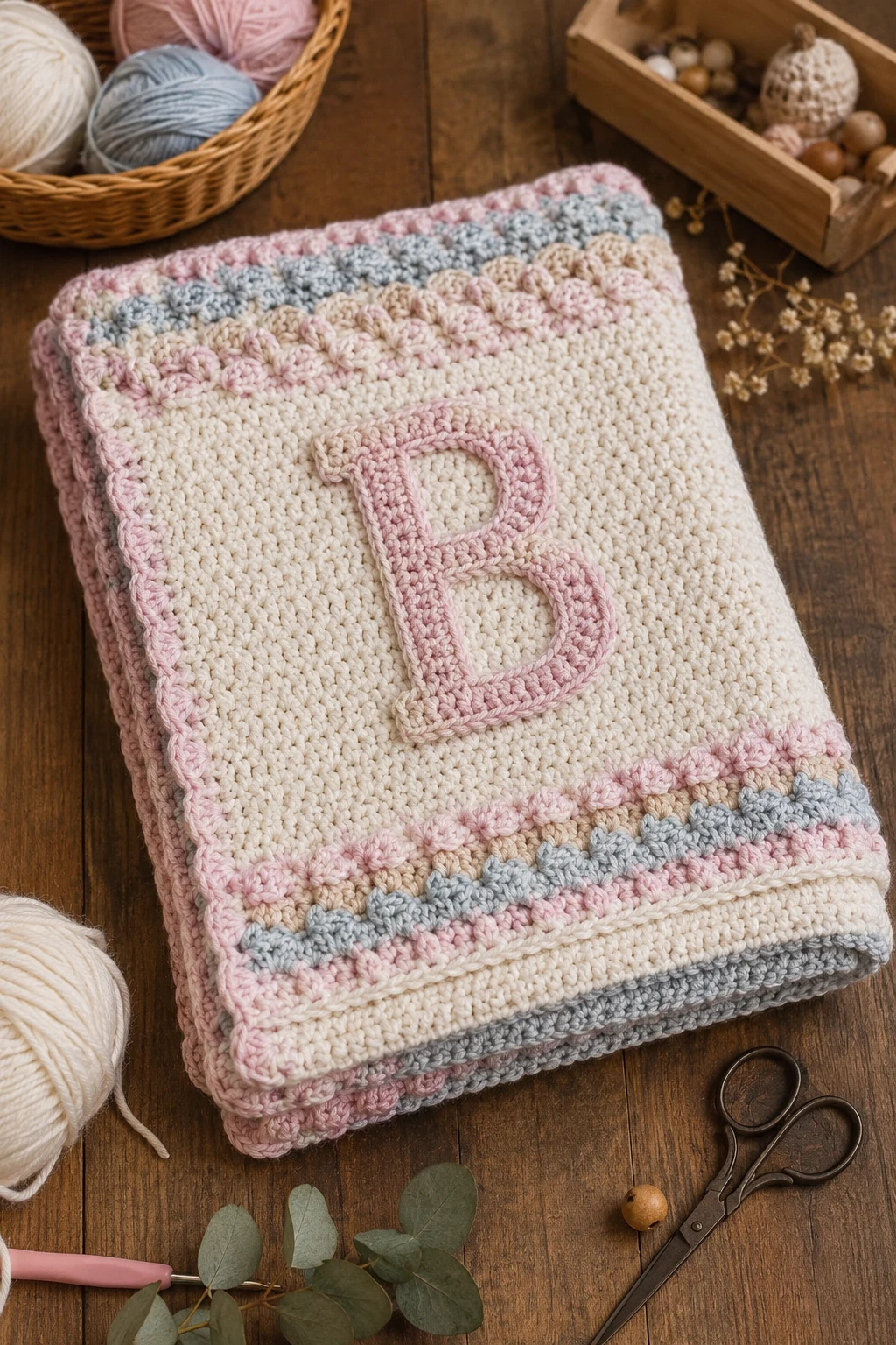 A Personalized Crochet Baby Blanket — crochet baby gifts style outfit