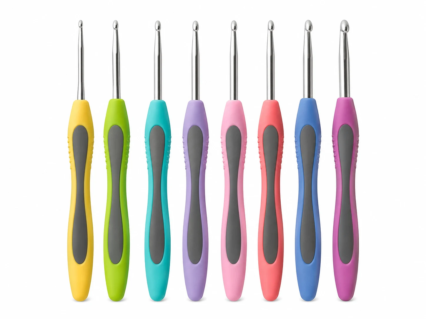 Ergonomic Crochet Hooks Set Small Sizes