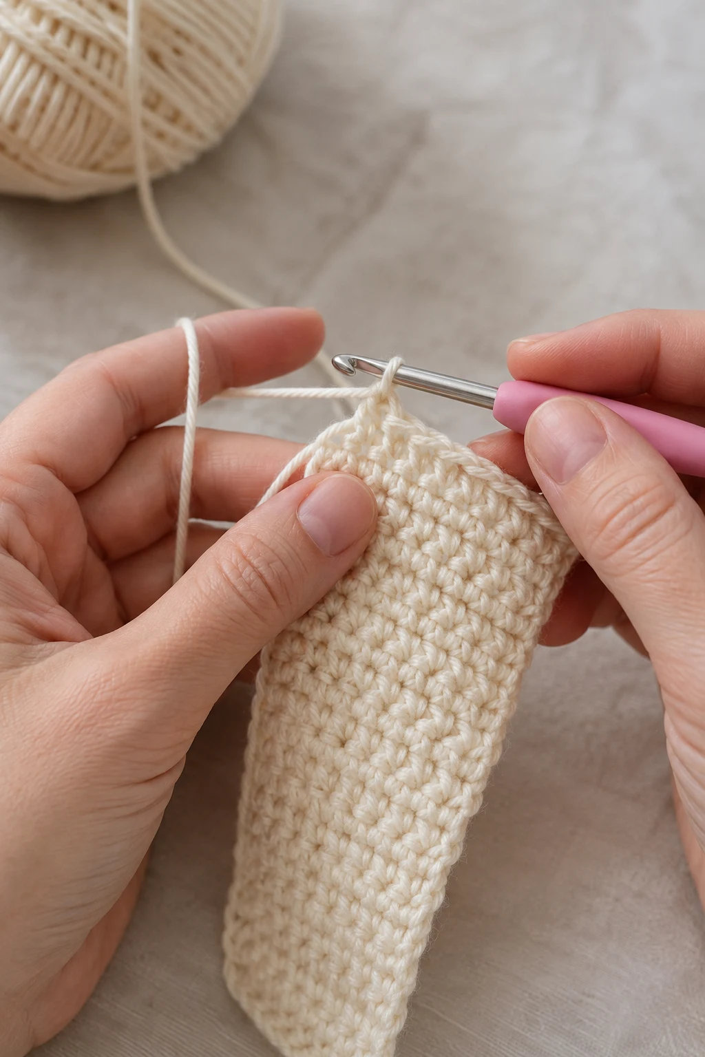 hands actively performing the