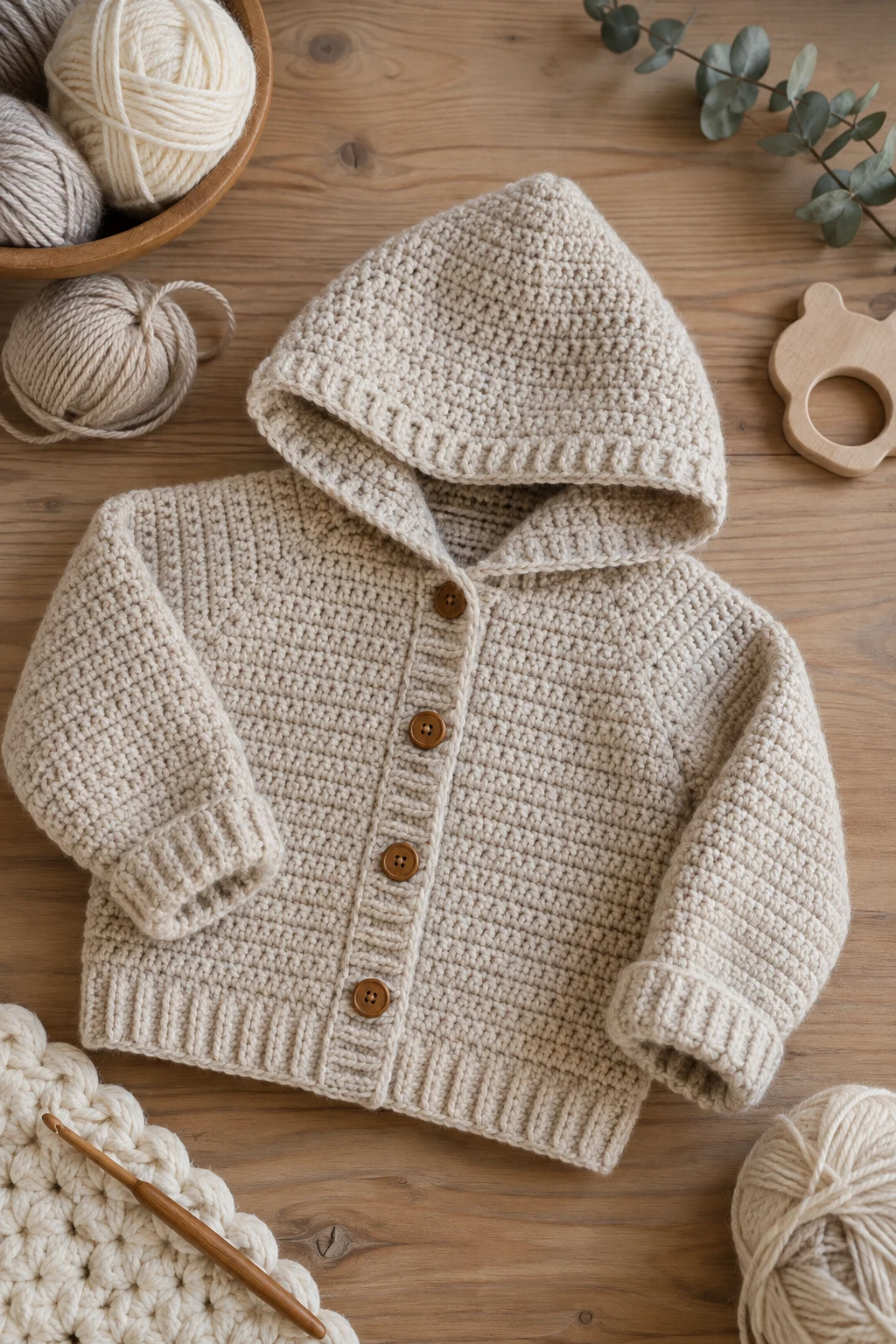 Minimalist Scandinavian Baby Jacket — crochet baby jacket style outfit