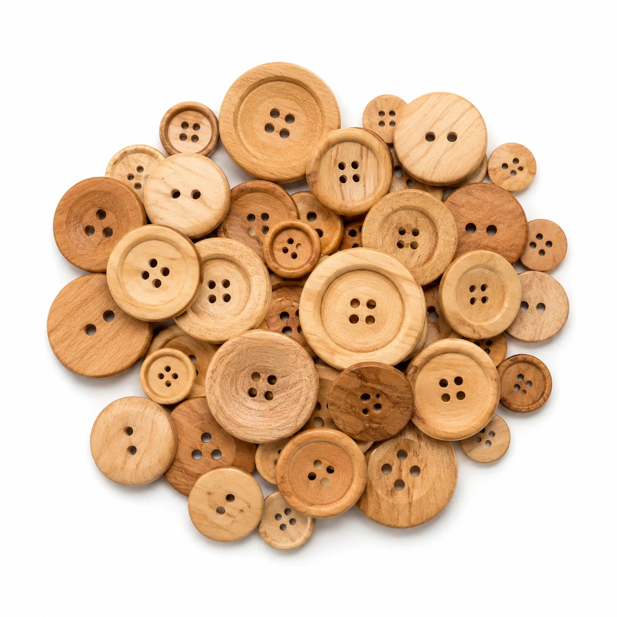 Wooden Buttons for Baby Sweaters (Mixed Sizes)
