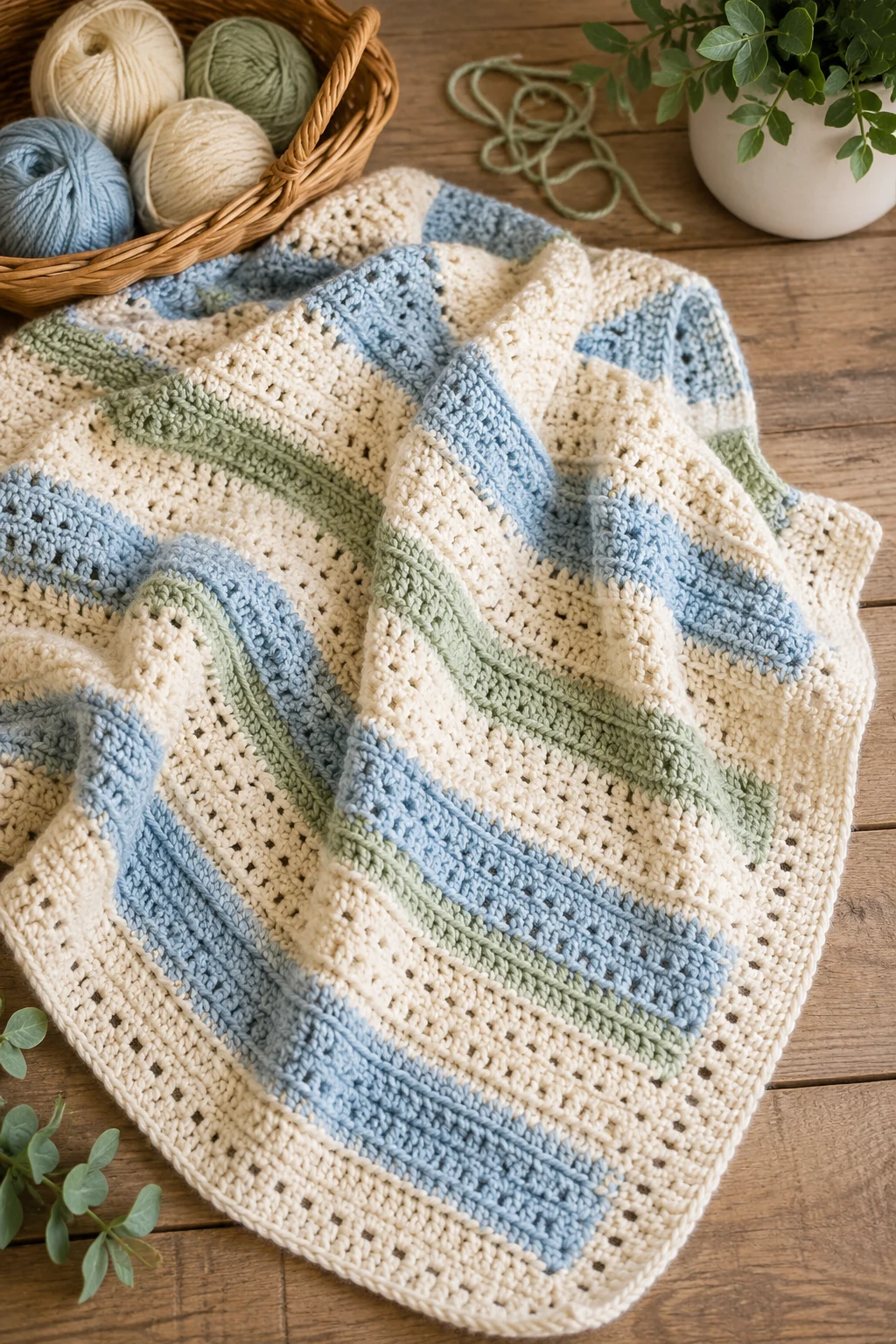 Classic Crochet Baby Blanket — crochet baby style outfit