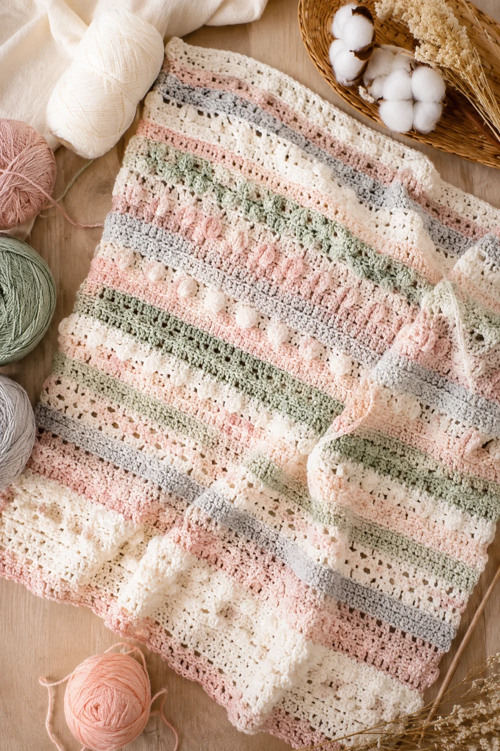 Free-Style Crochet Baby Blanket — crochet baby style outfit