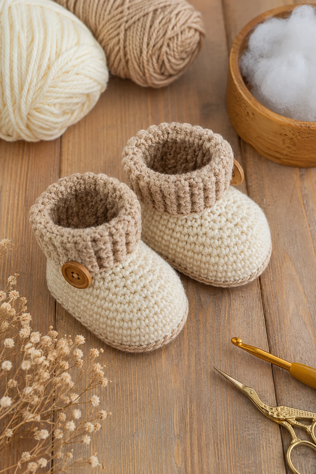 Crochet Baby Booties — crochet baby style outfit