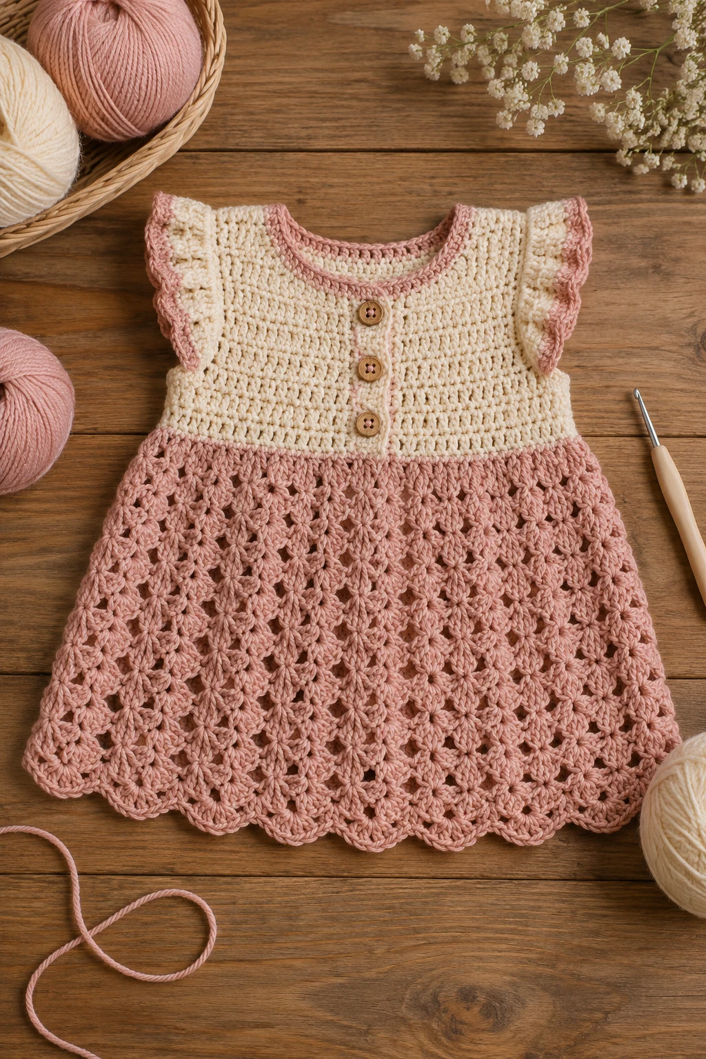 Crochet Baby Dress — crochet baby style outfit