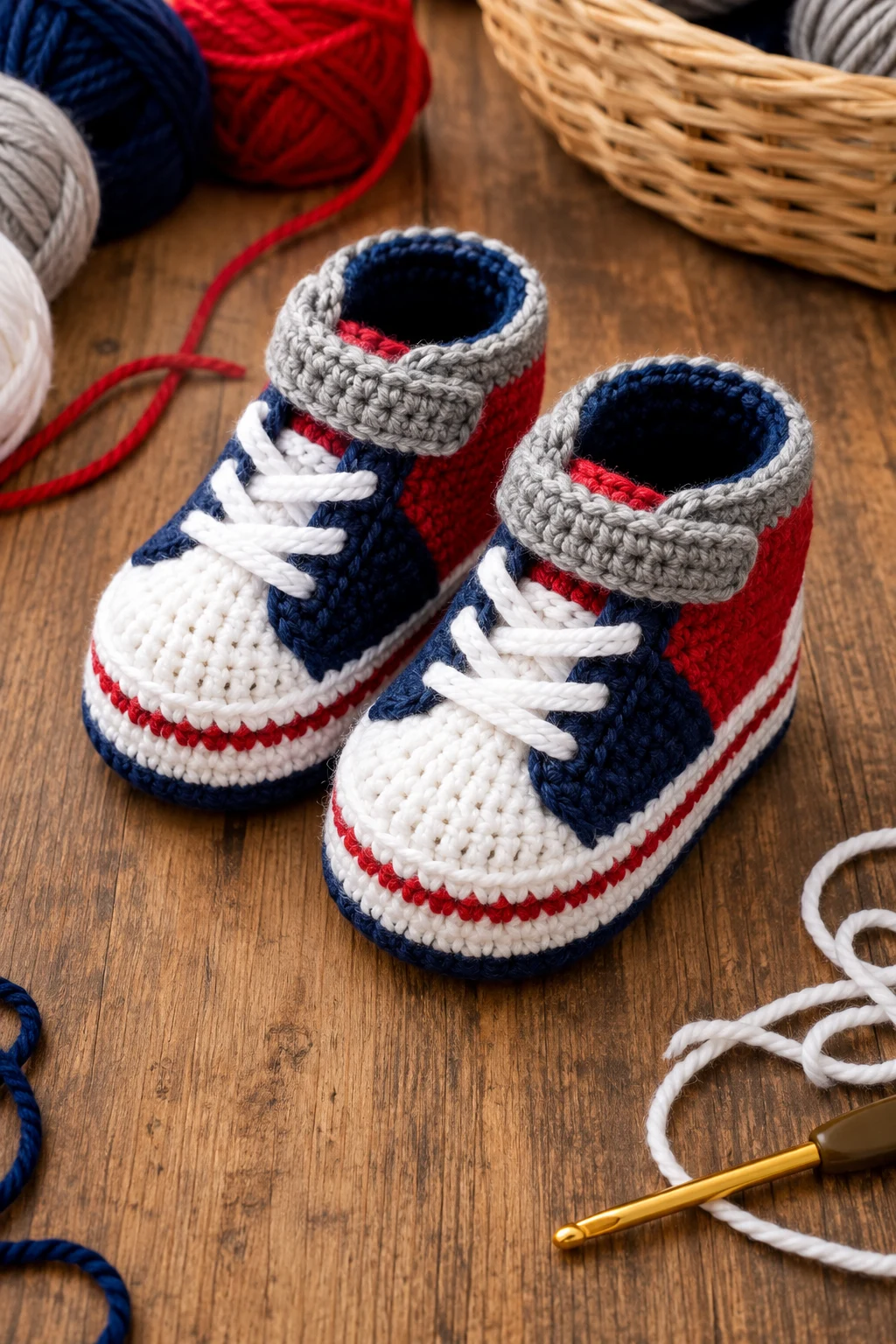 Color-Block Sport Shoes — crochet baby shoes for boys style outfit